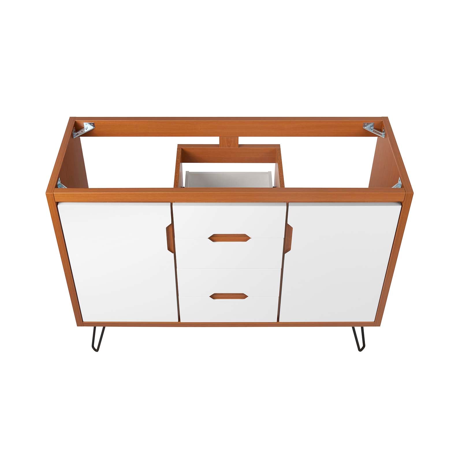Modway Bathroom Vanity - Energize 48" Bathroom Vanity Cabinet Cherry White