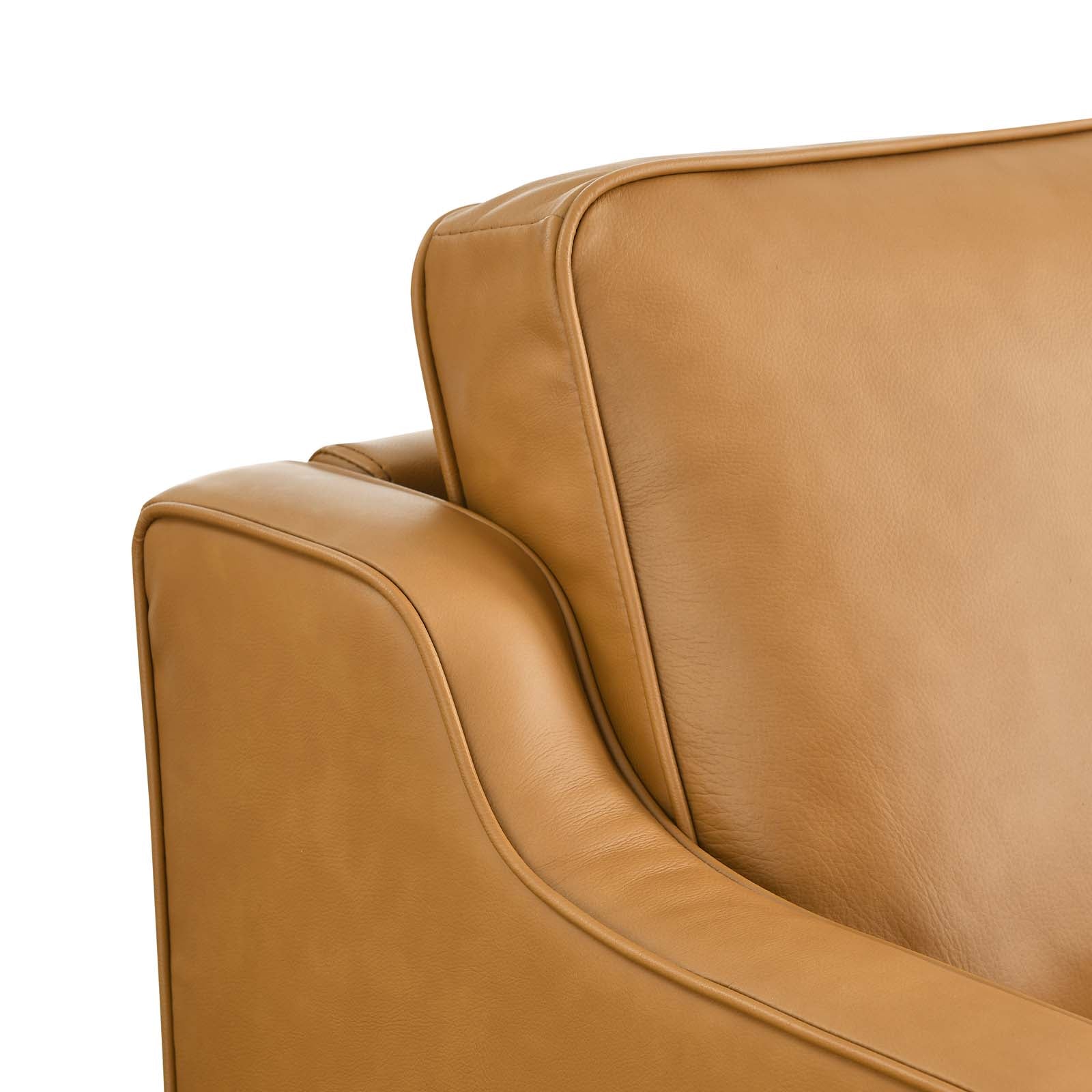Modway Sofas & Couches - Impart Genuine Leather Sofa Tan