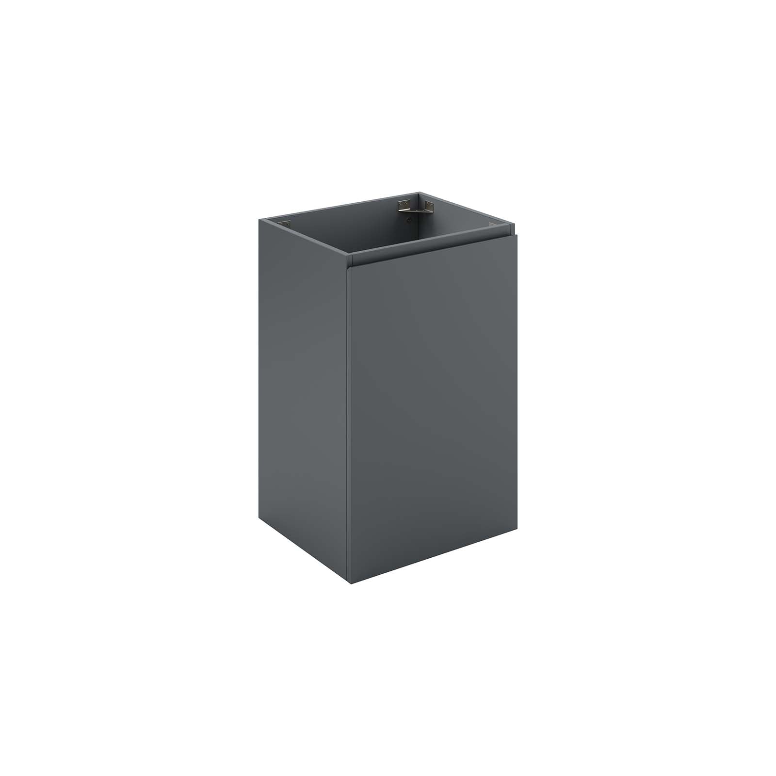 Modway Bathroom Vanity - Vitality 18" Wall-Mount Bathroom Vanity Gray
