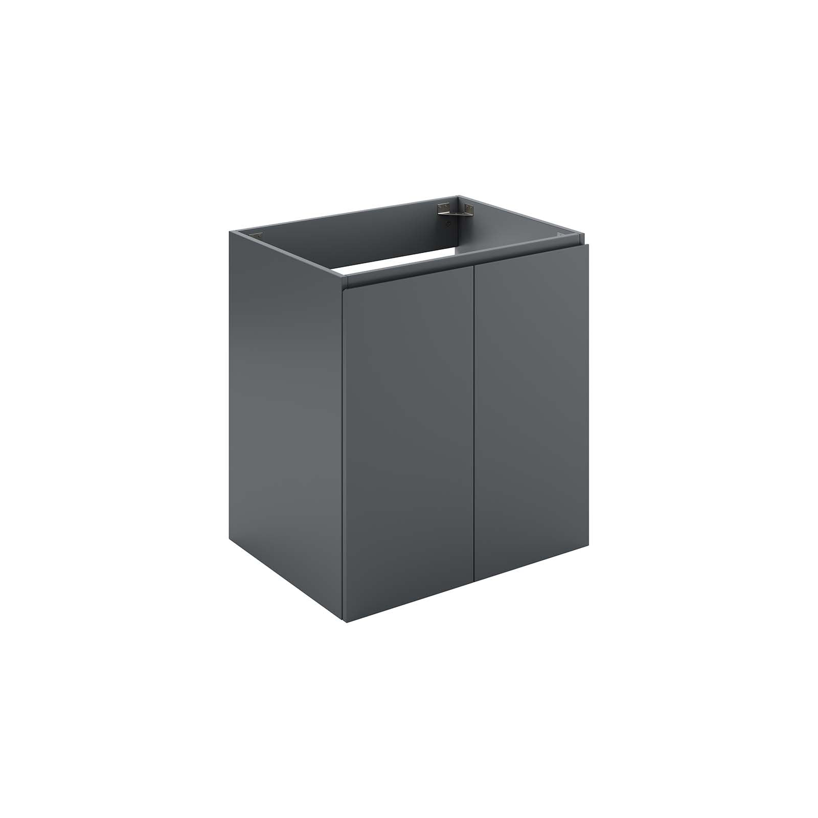 Modway Bathroom Vanity - Vitality 24" Wall-Mount Bathroom Vanity Gray