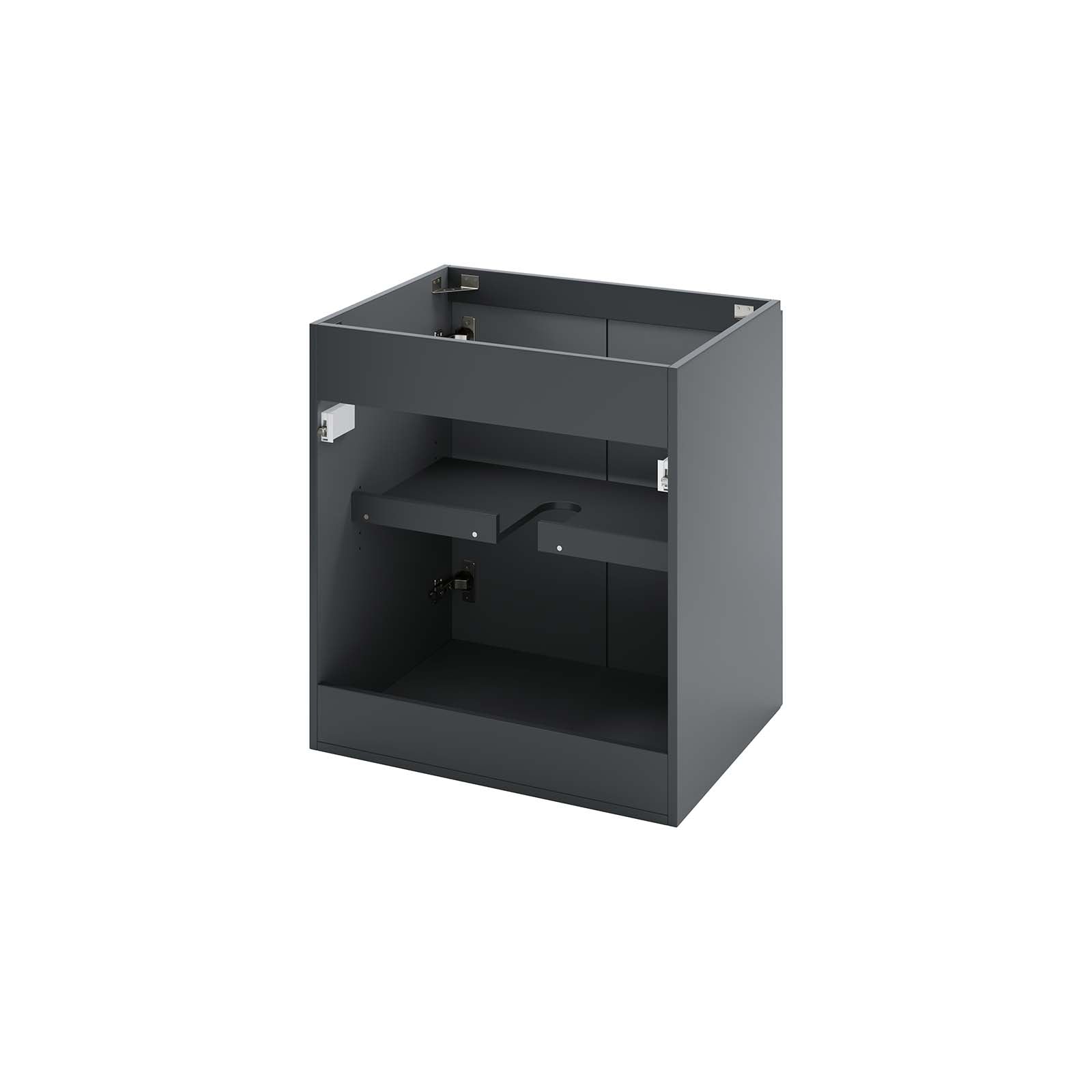 Modway Bathroom Vanity - Vitality 24" Wall-Mount Bathroom Vanity Gray