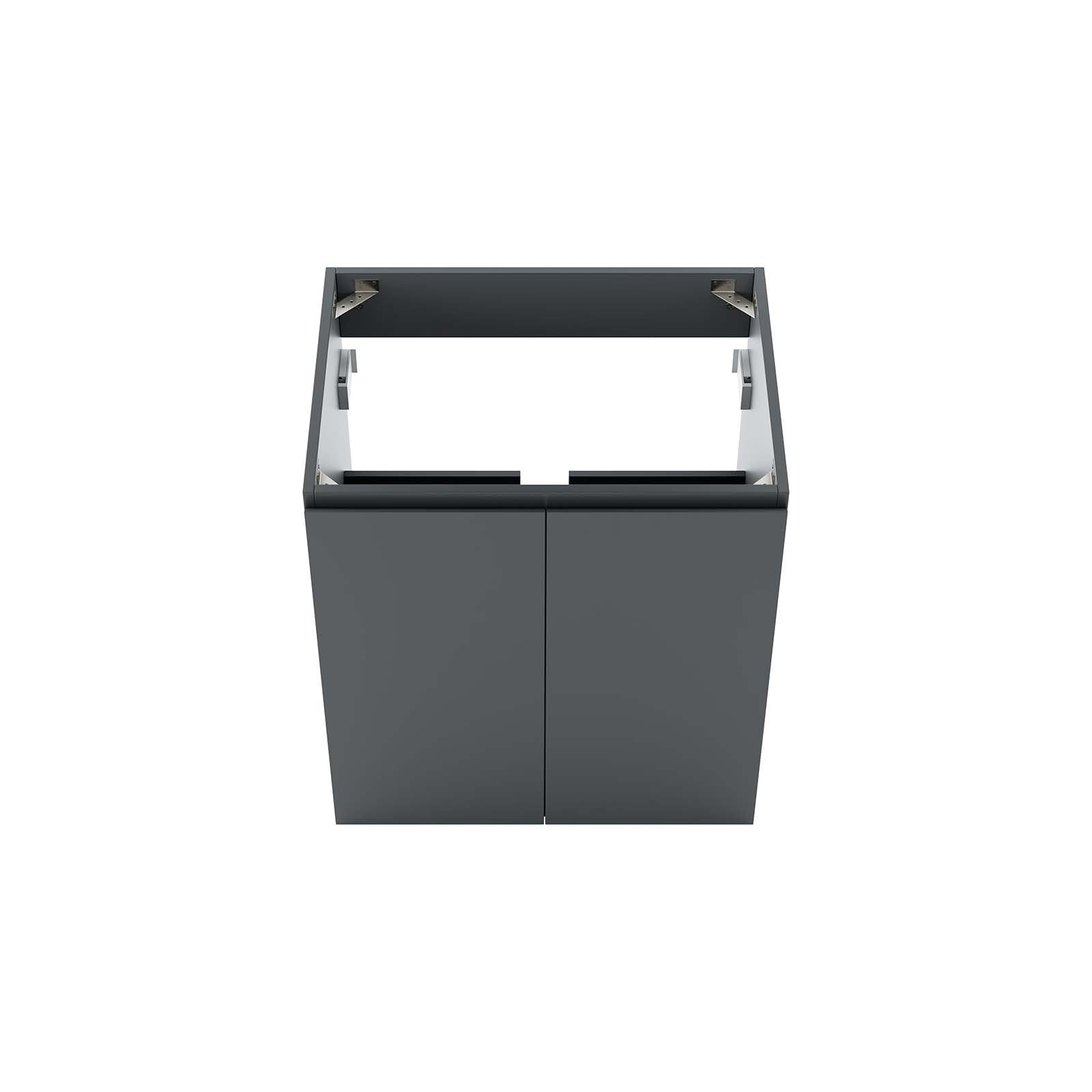 Modway Bathroom Vanity - Vitality 24" Wall-Mount Bathroom Vanity Gray