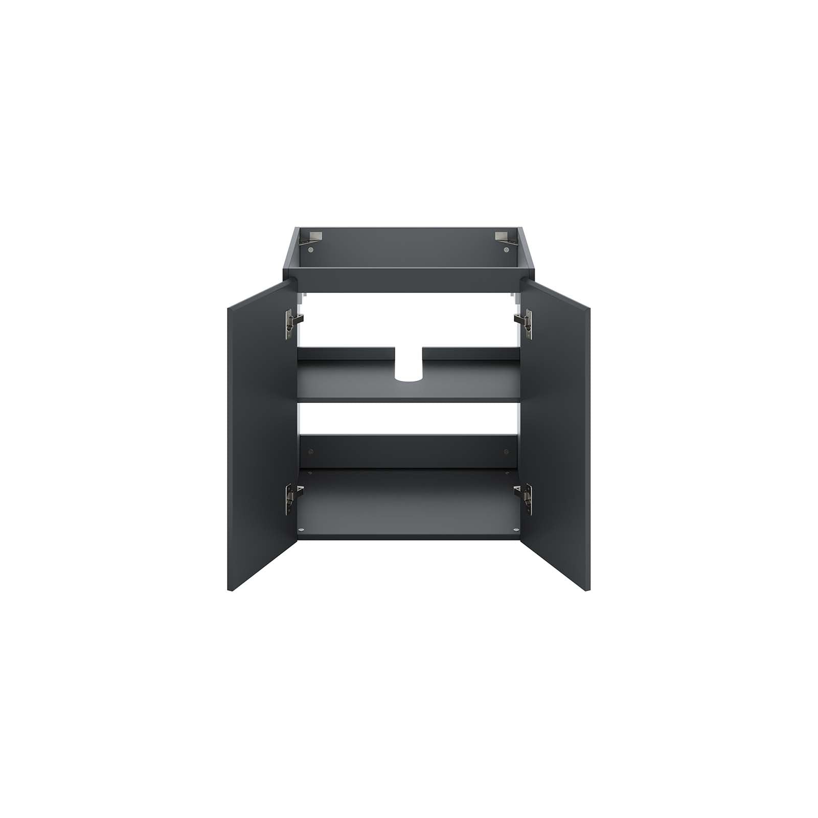 Modway Bathroom Vanity - Vitality 24" Wall-Mount Bathroom Vanity Gray