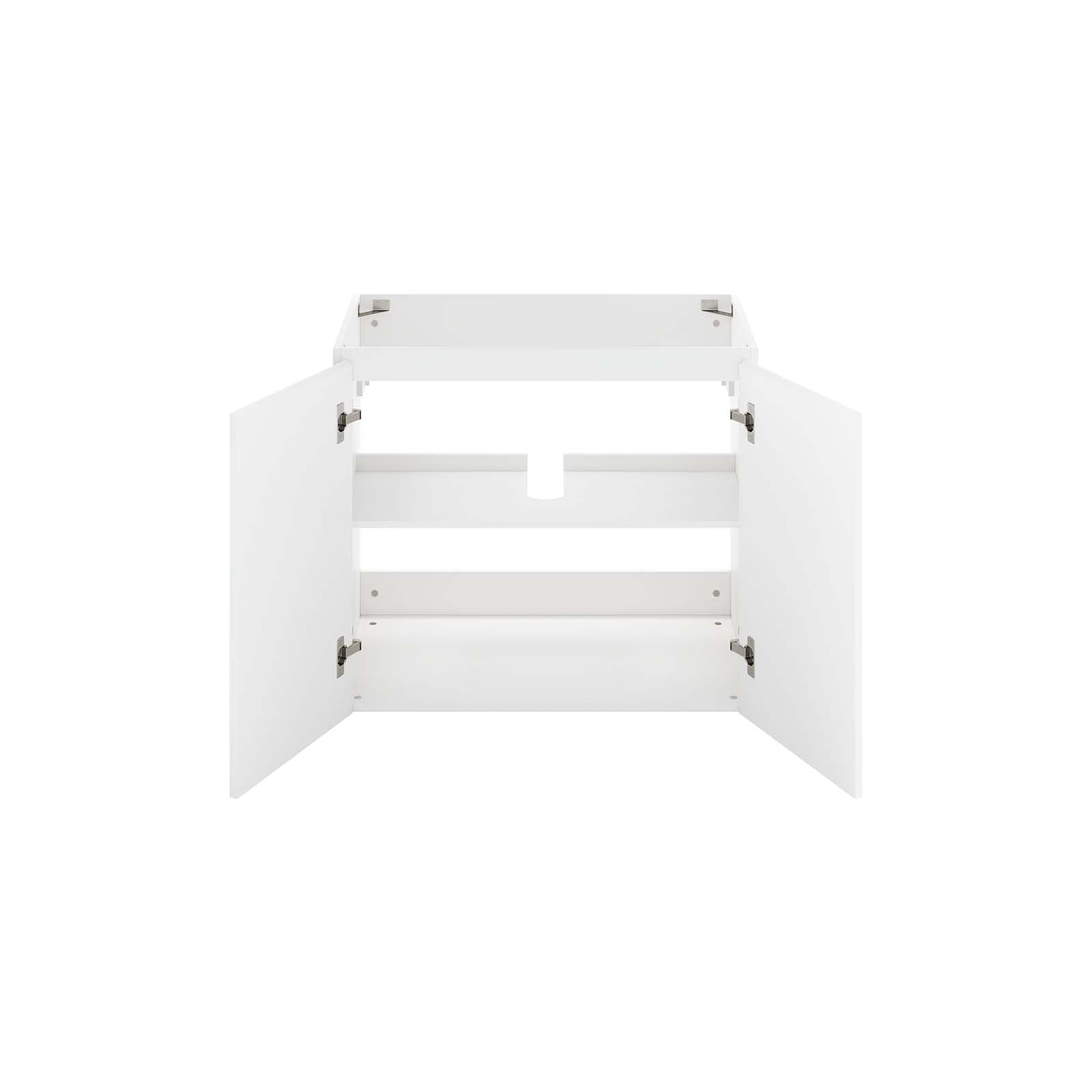 Modway Bathroom Vanity - Vitality 30" Wall-Mount Bathroom Vanity White