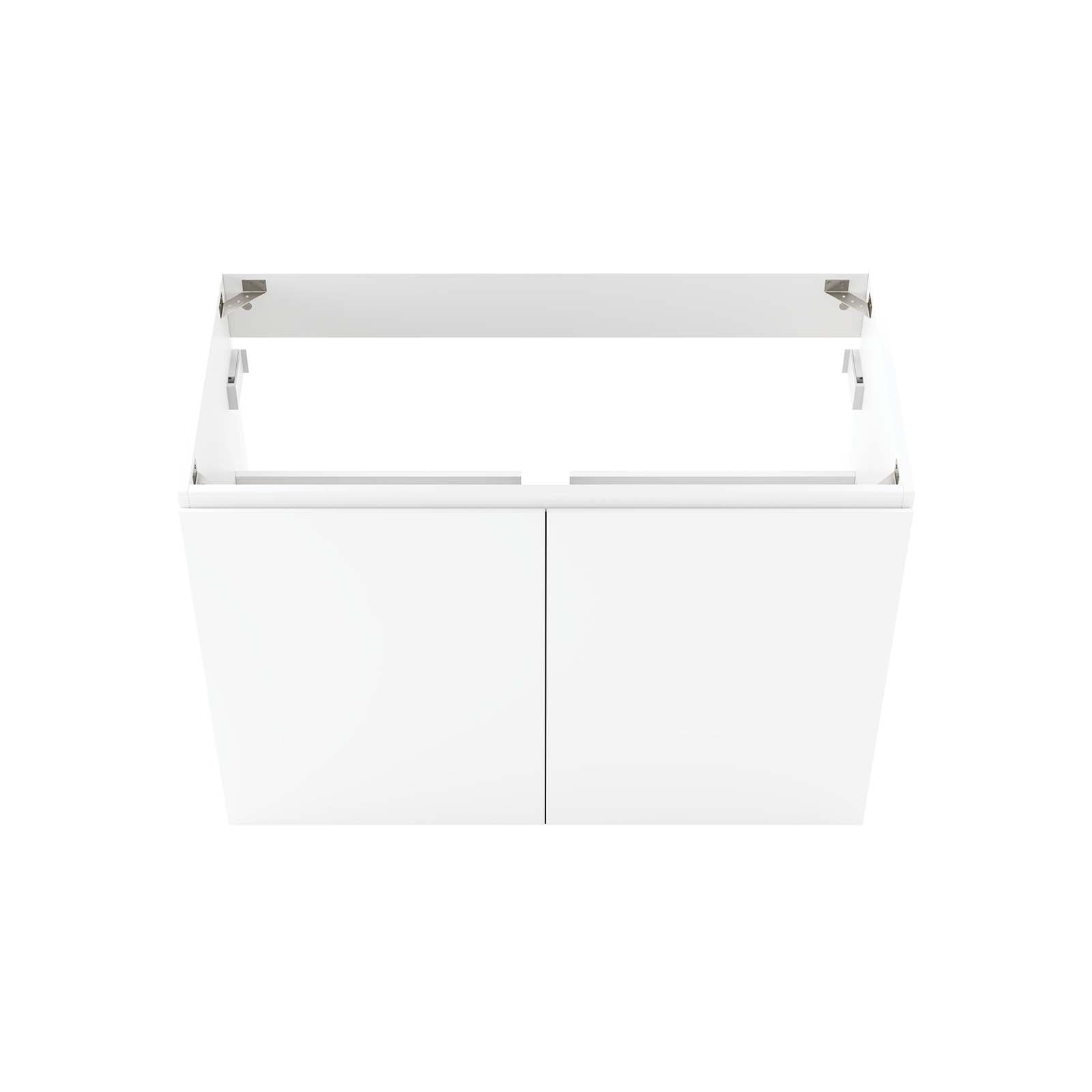 Modway Bathroom Vanity - Vitality 36" Wall-Mount Bathroom Vanity White