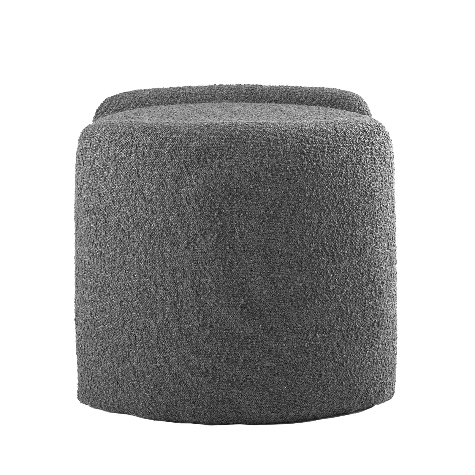 Modway Ottomans & Stools - Nebula Boucle Upholstered Ottoman Charcoal