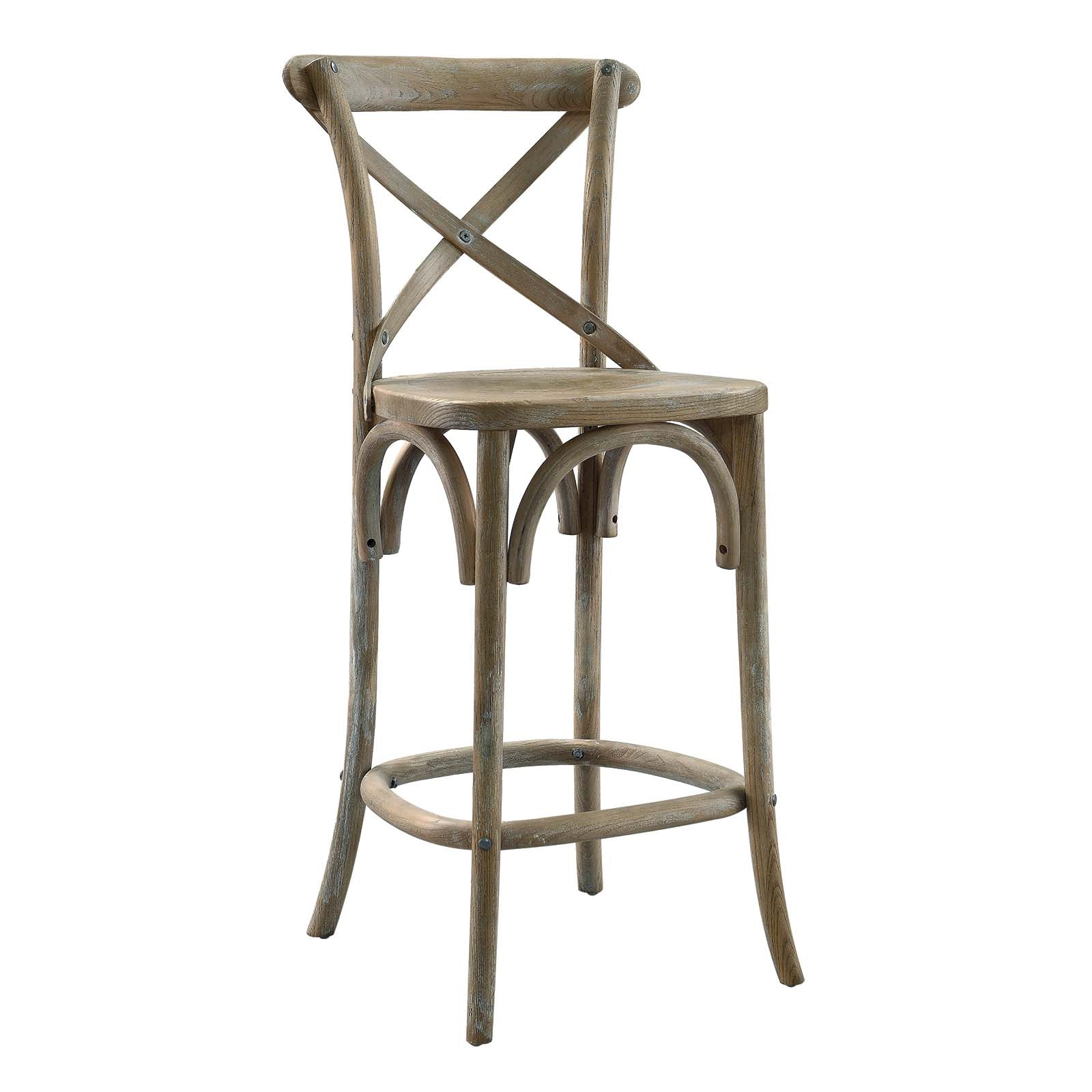 Modway Barstools - Gear Counter Stool Gray EEI-5562-GRY