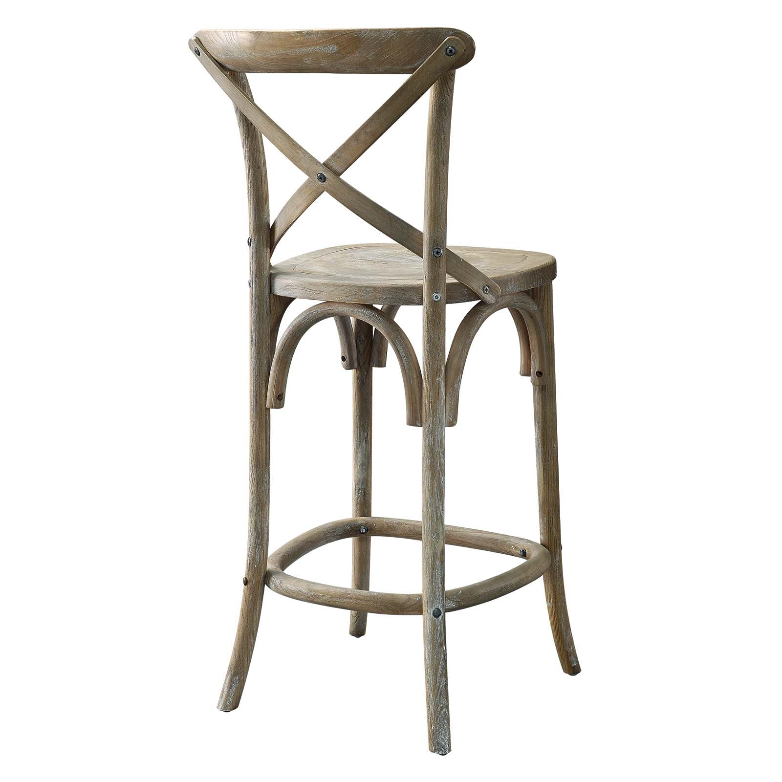 Modway Barstools - Gear Counter Stool Gray EEI-5562-GRY