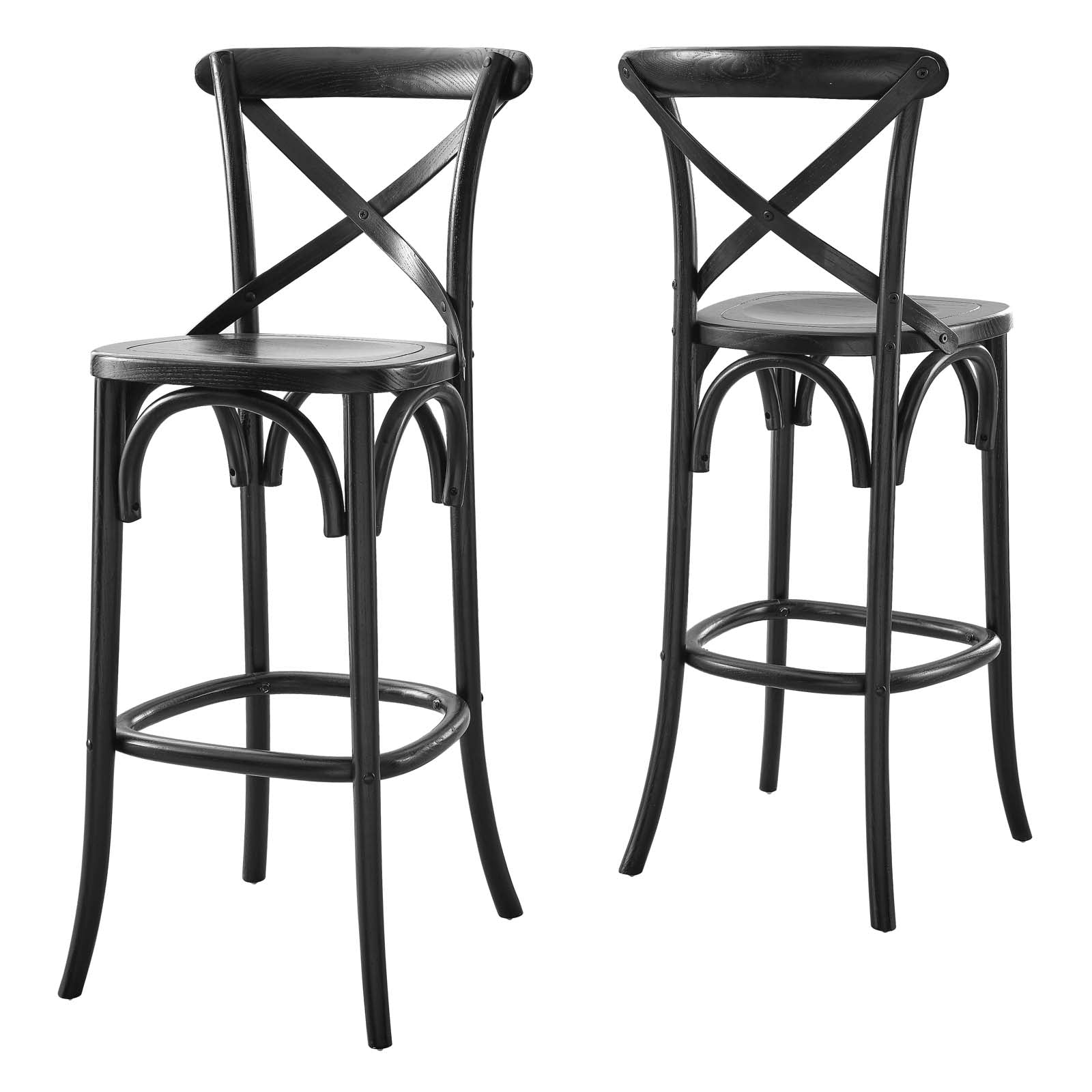 Modway Barstools - Gear Bar Stool Black EEI-5563-BLK