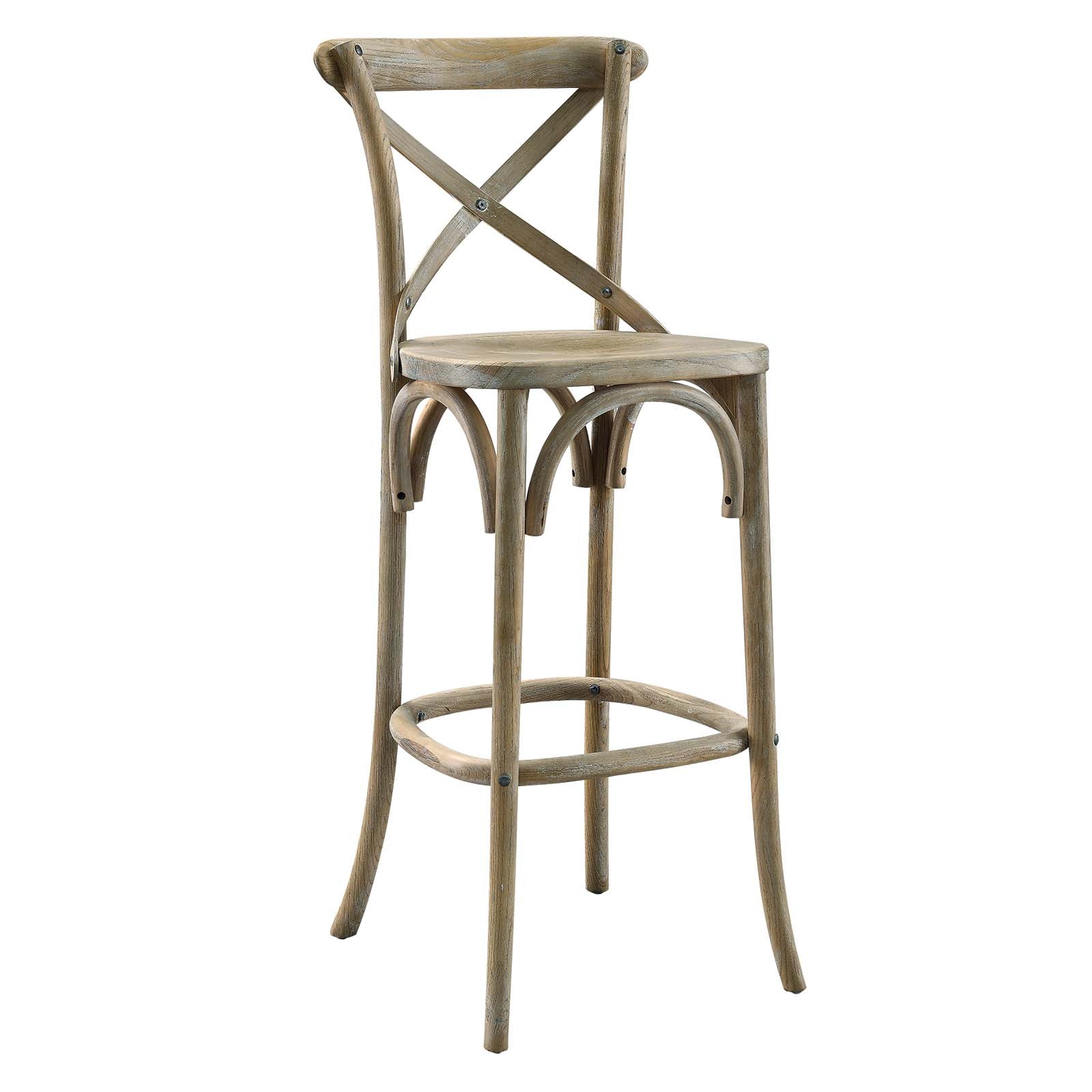 Modway Barstools - Gear Bar Stool Gray EEI-5563-GRY