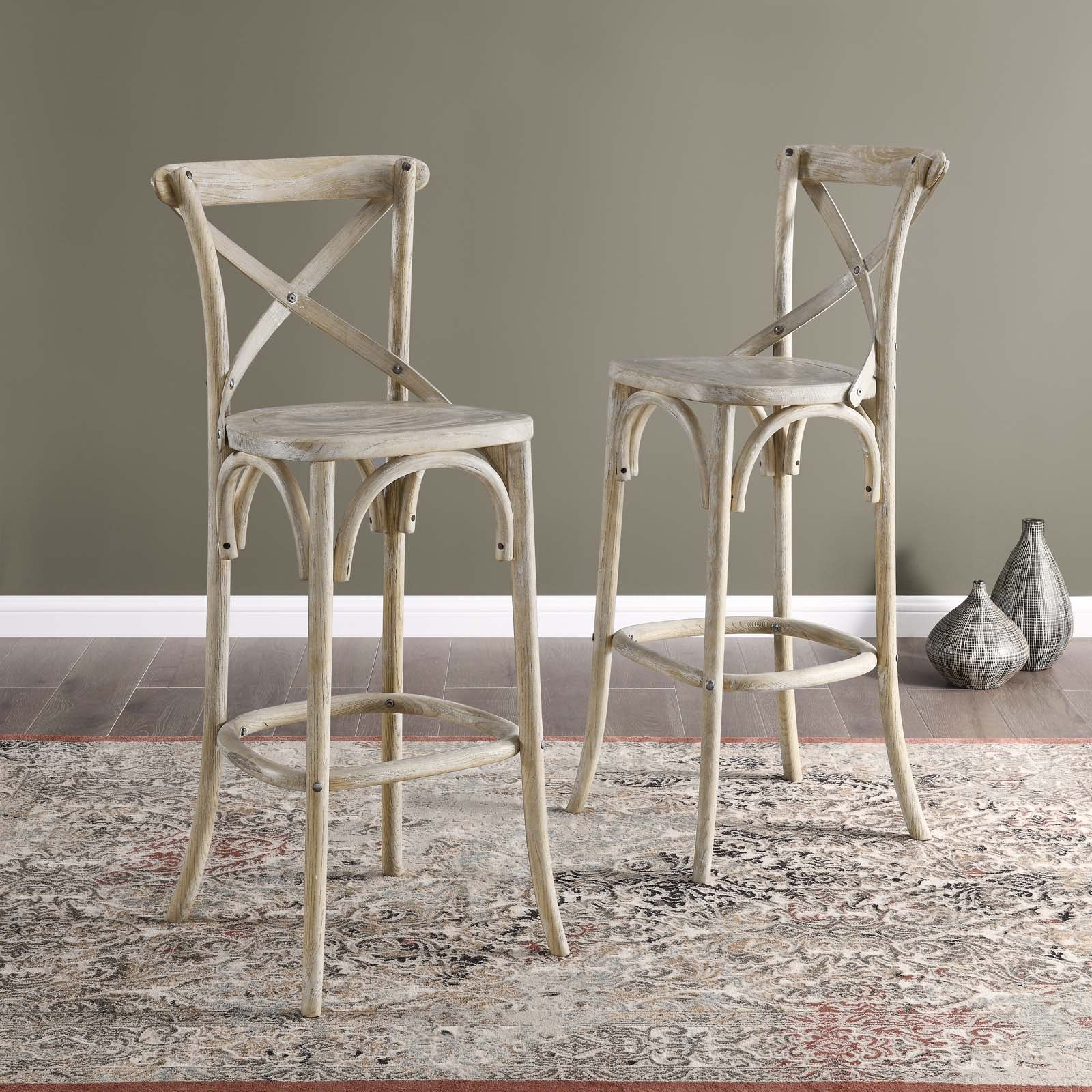 Modway Barstools - Gear Bar Stool Gray EEI-5563-GRY