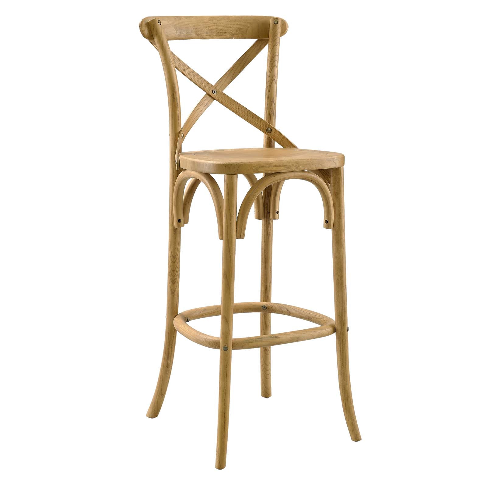 Modway Barstools - Gear Bar Stool Natural