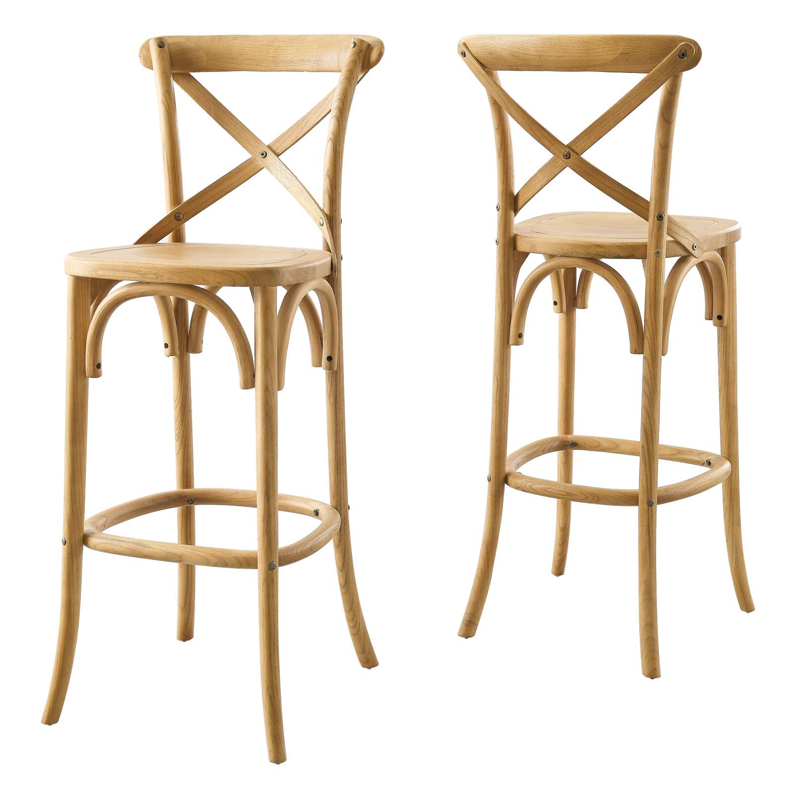 Modway Barstools - Gear Bar Stool Natural