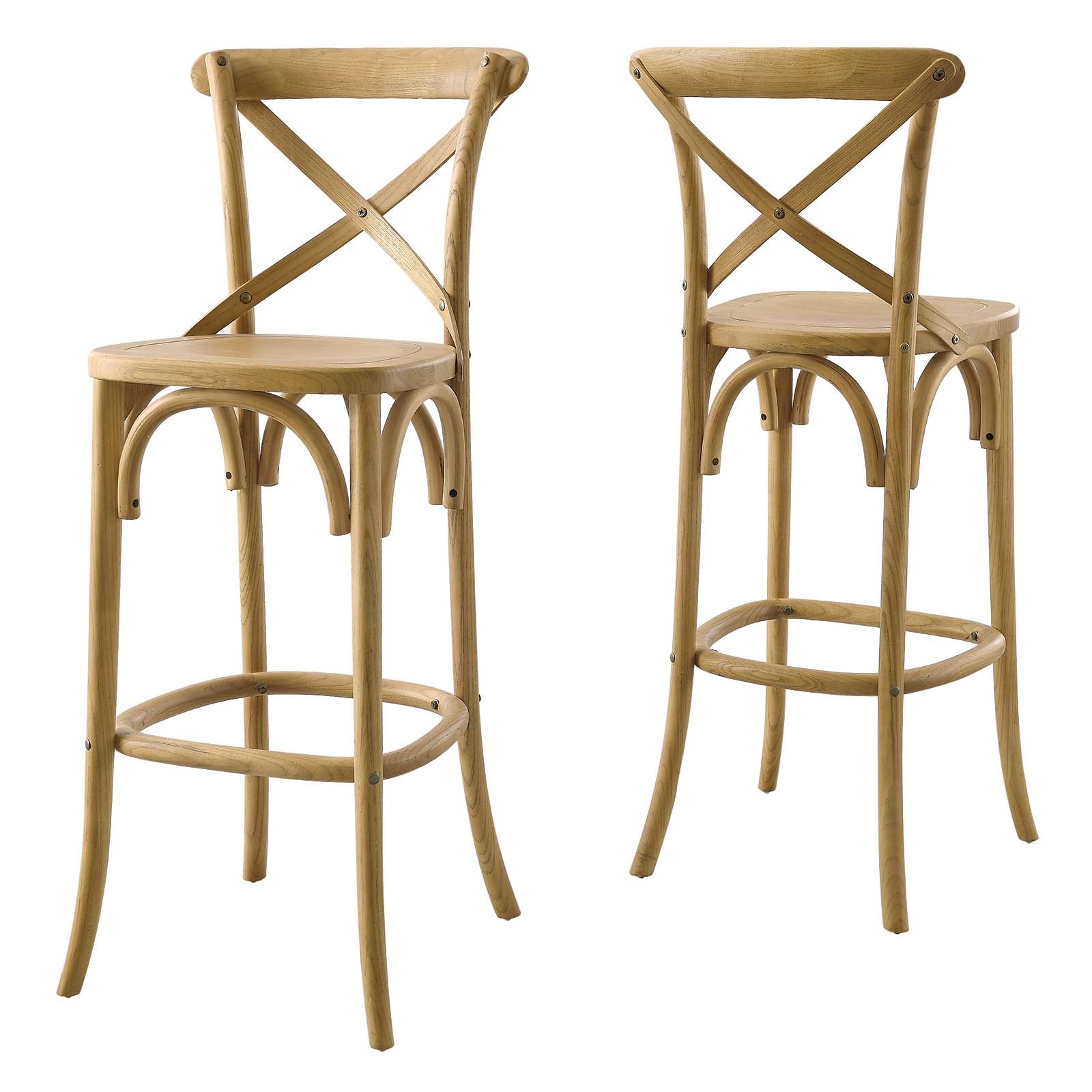 Modway Barstools - Gear Bar Stool Natural