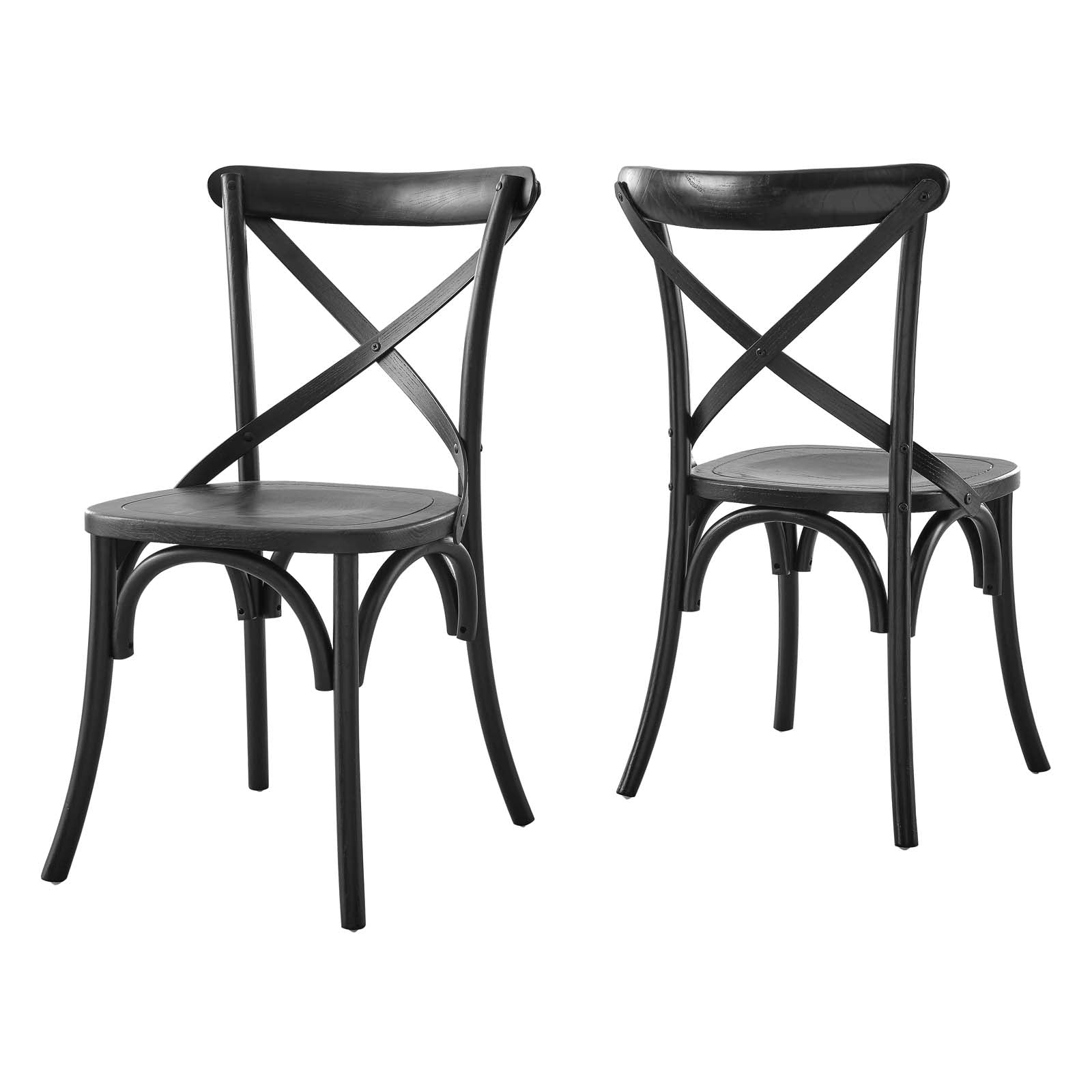 Modway Dining Chairs - Gear-Dining-Side-Chair-Black