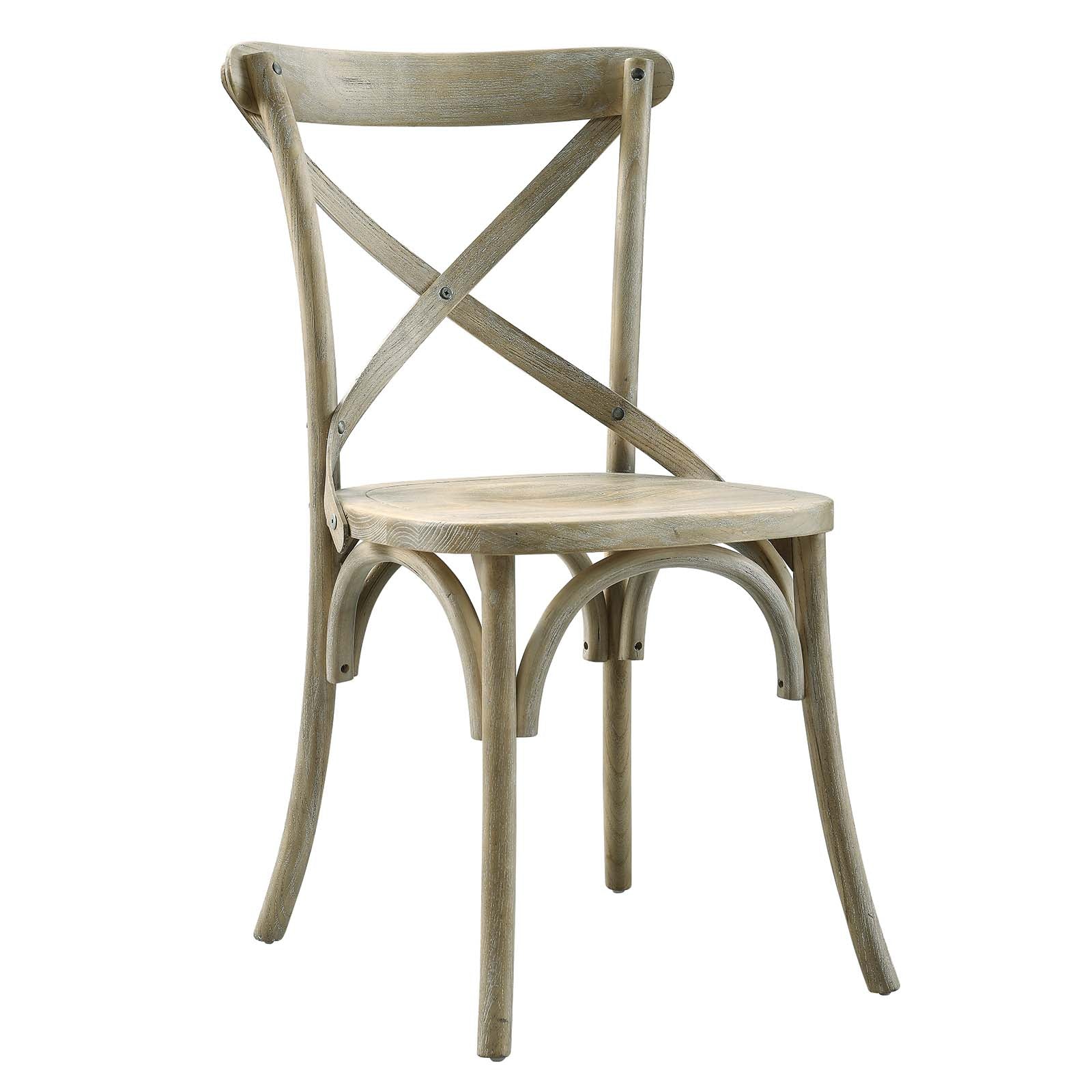 Modway Dining Chairs - Gear Dining Side Chair Gray 34.5"H