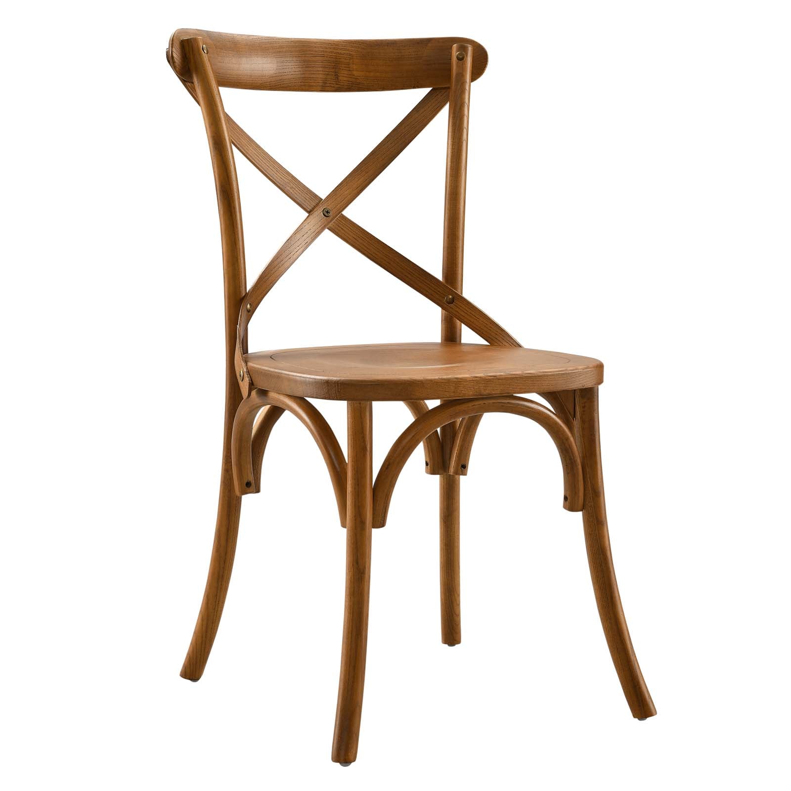 Modway Dining Chairs - Gear Dining Side Chair Walnut 34.5"H
