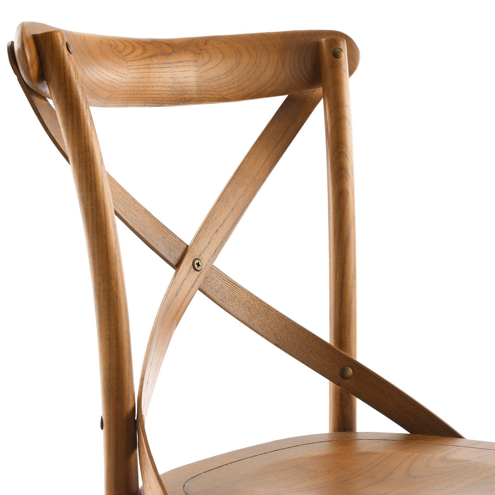 Modway Dining Chairs - Gear Dining Side Chair Walnut 34.5"H