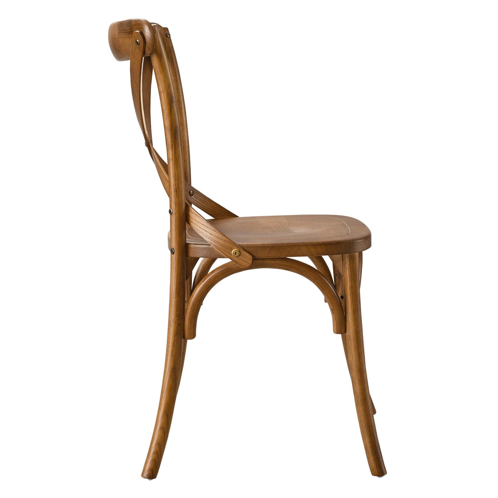 Modway Dining Chairs - Gear Dining Side Chair Walnut 34.5"H