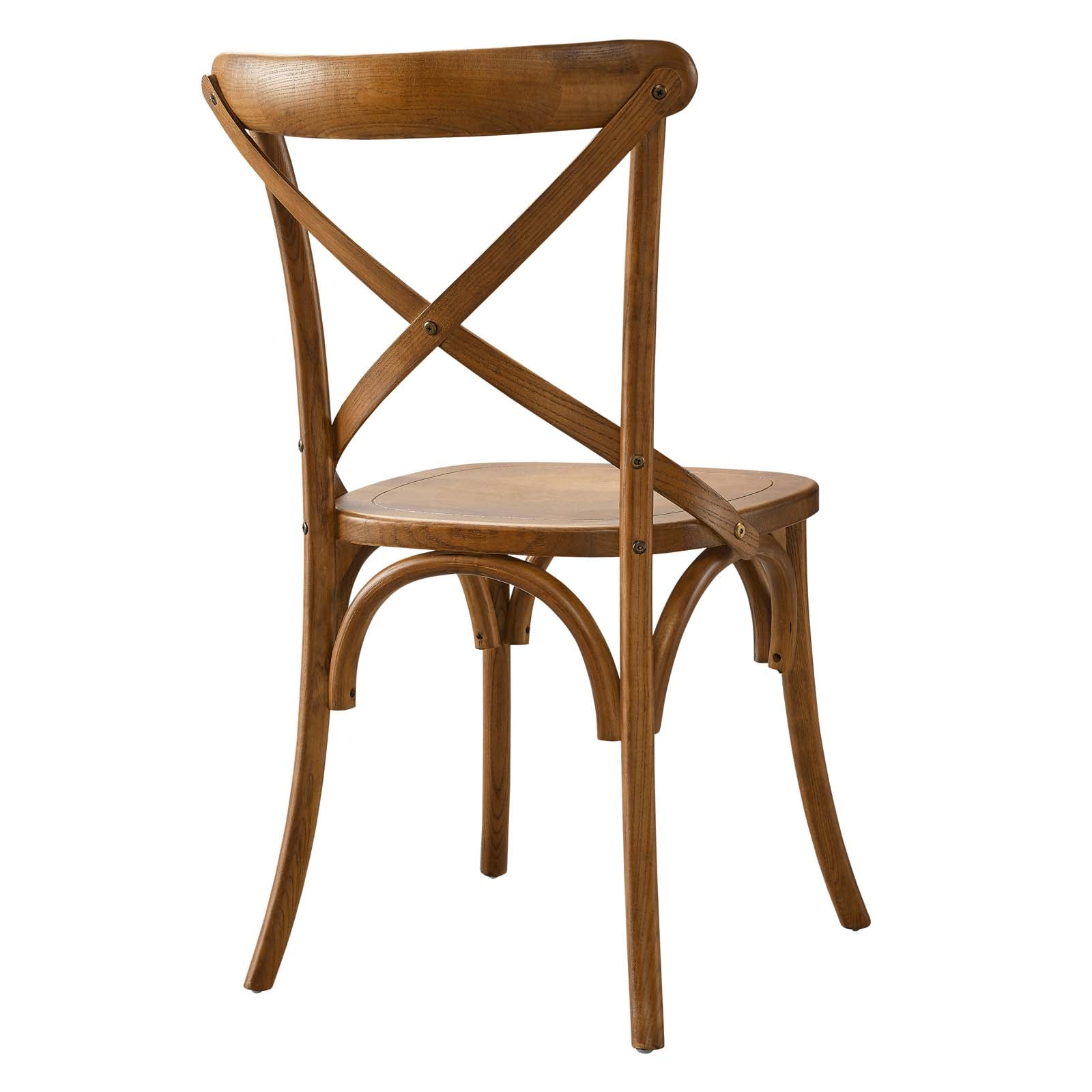 Modway Dining Chairs - Gear Dining Side Chair Walnut 34.5"H