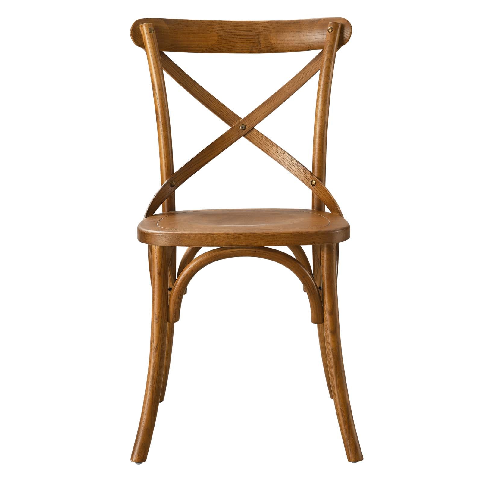 Modway Dining Chairs - Gear Dining Side Chair Walnut 34.5"H
