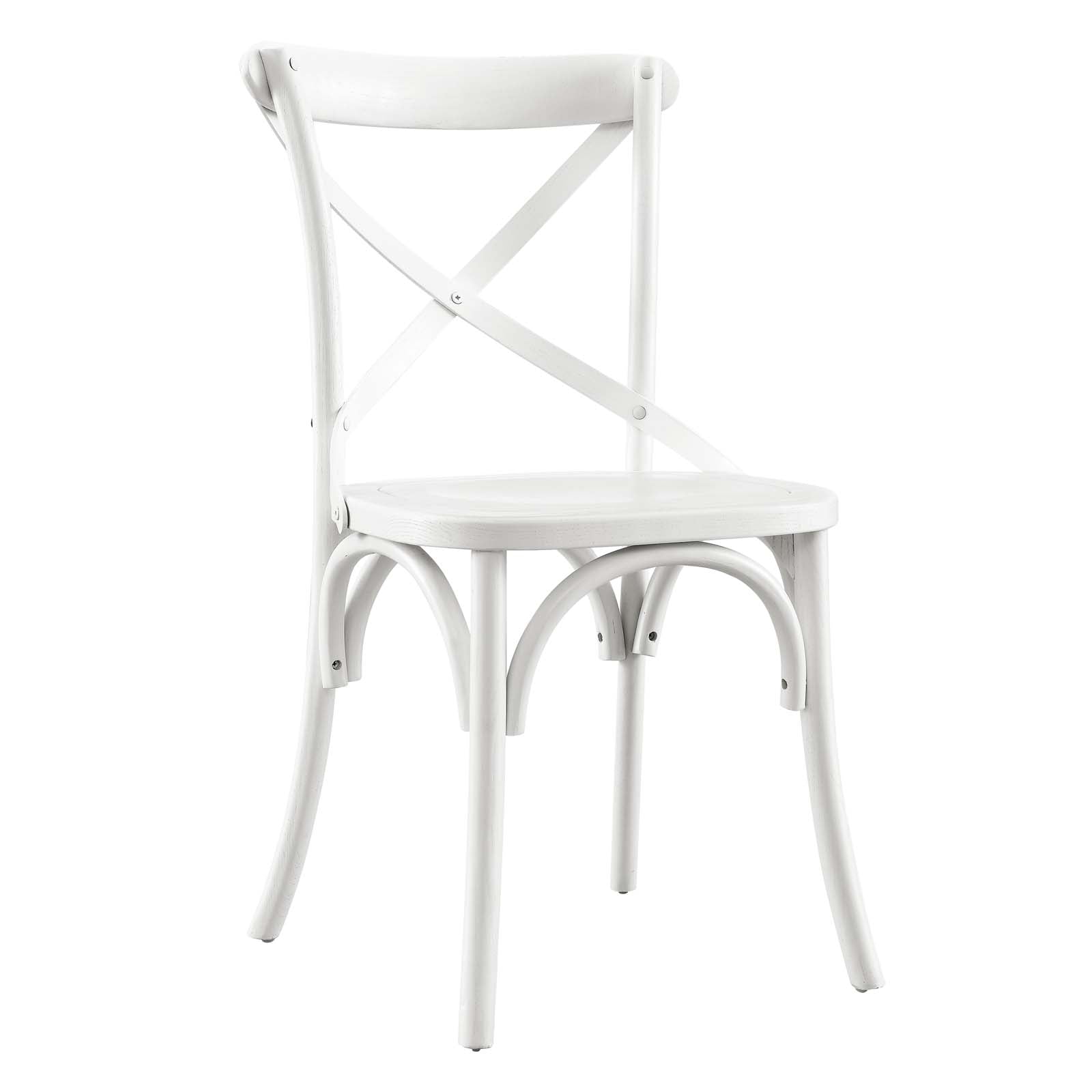 Modway Dining Chairs - Gear-Dining-Side-Chair-White