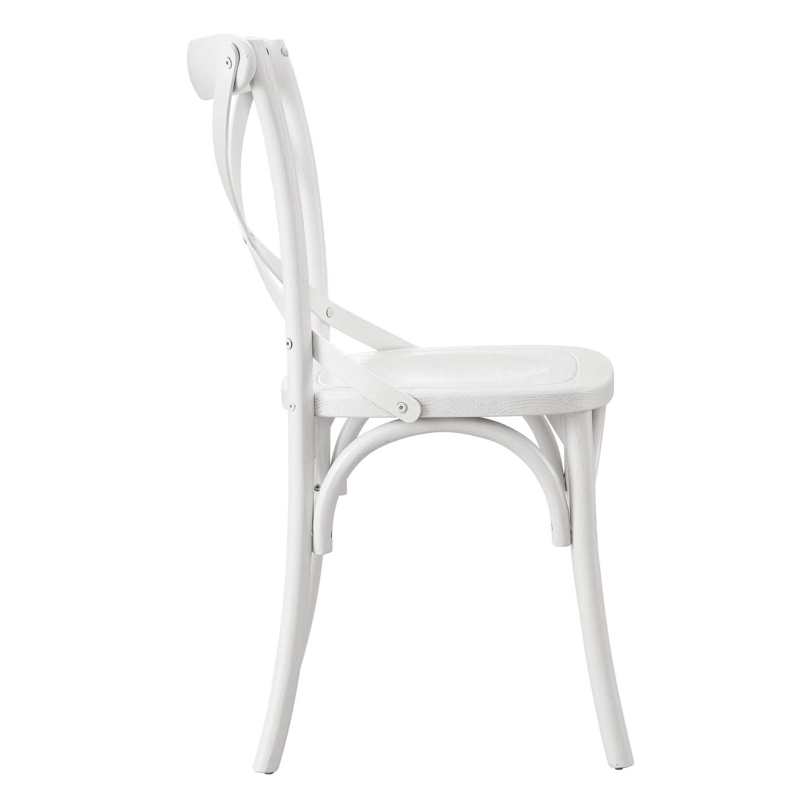 Modway Dining Chairs - Gear-Dining-Side-Chair-White