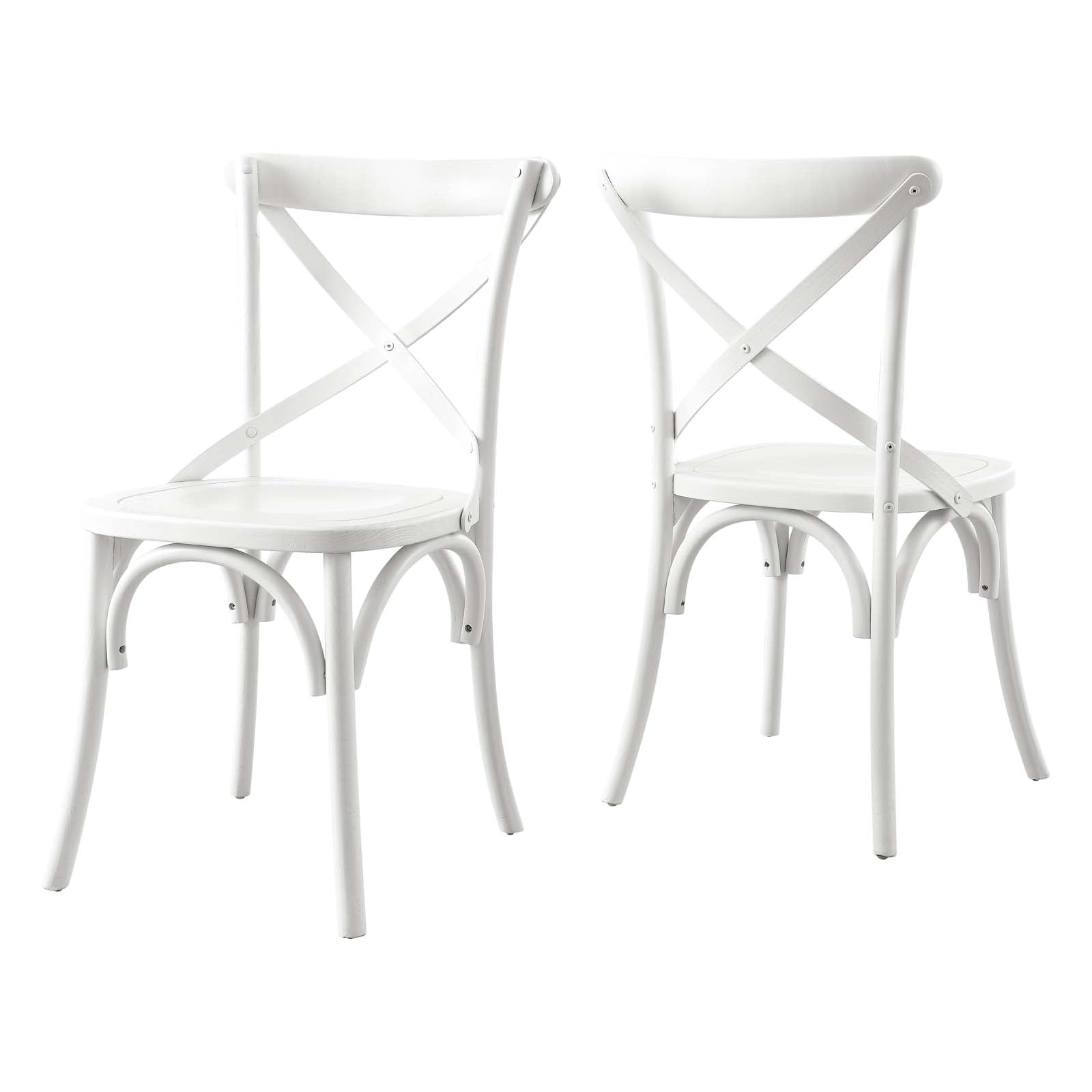 Modway Dining Chairs - Gear-Dining-Side-Chair-White