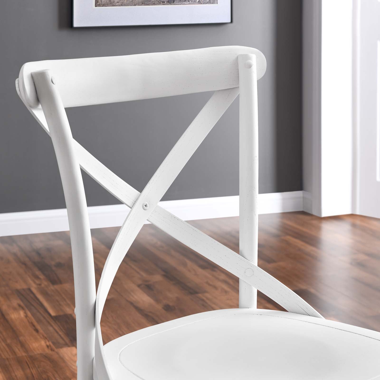 Modway Dining Chairs - Gear-Dining-Side-Chair-White