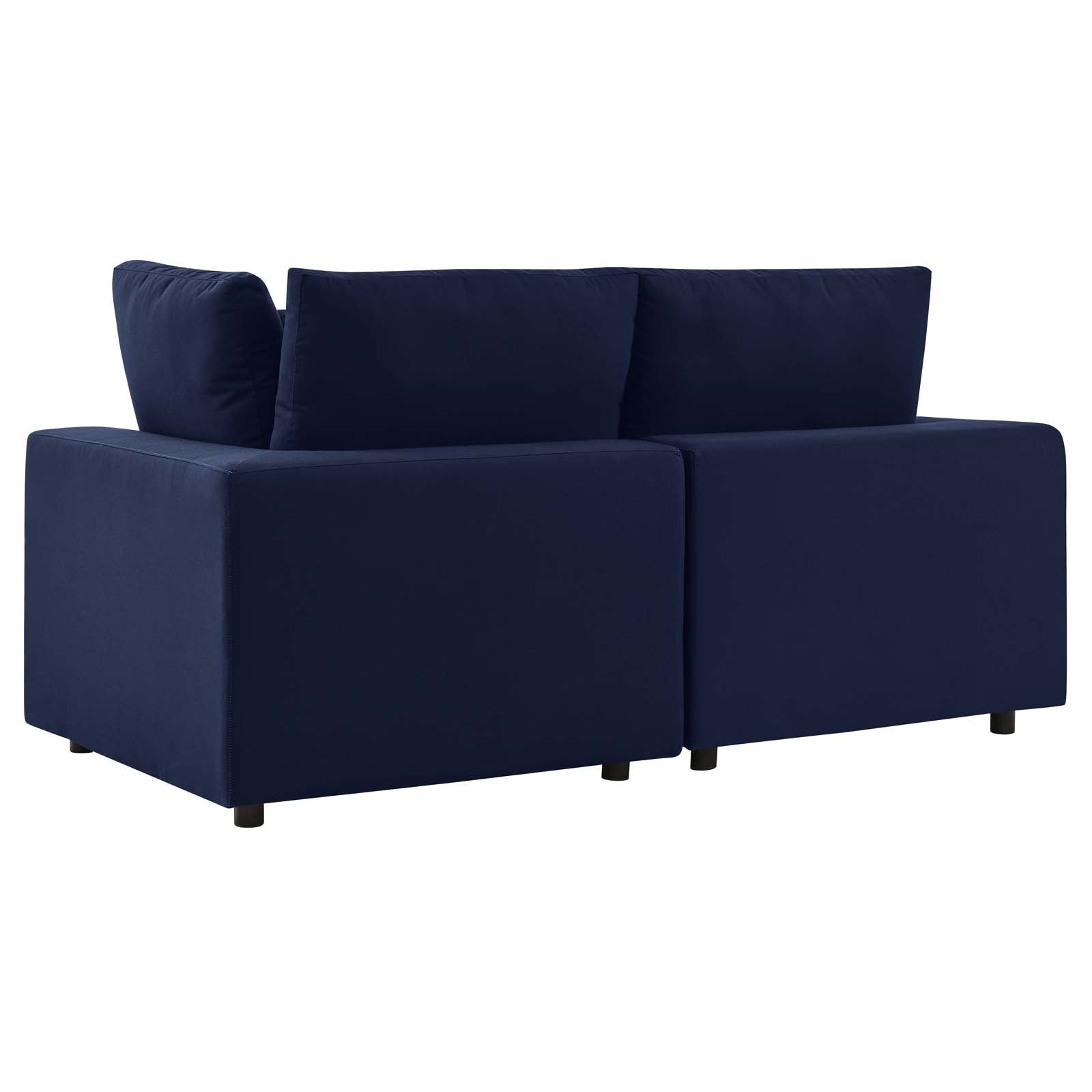 Modway Outdoor Sofas - Commix Sunbrella Outdoor Patio Loveseat Navy