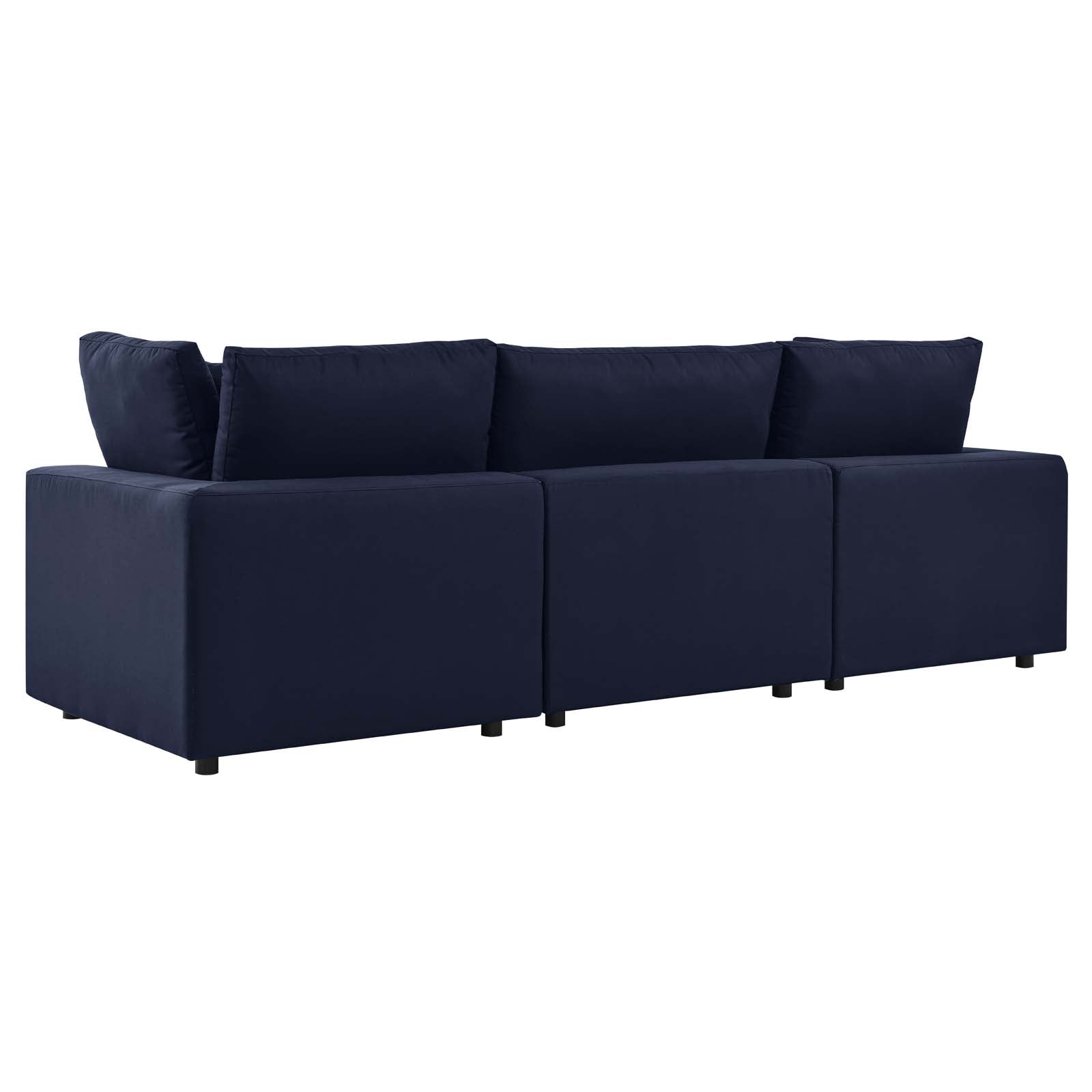 Modway Outdoor Sofas - Commix Overstuffed Outdoor Patio Sofa Navy