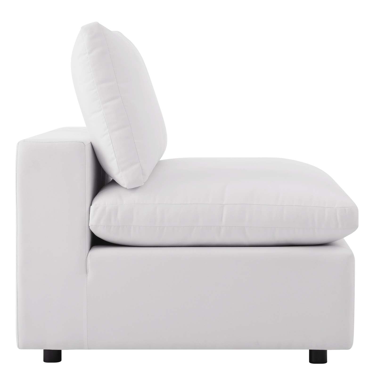 Modway Outdoor Sofas - Commix Overstuffed Outdoor Patio Sofa White