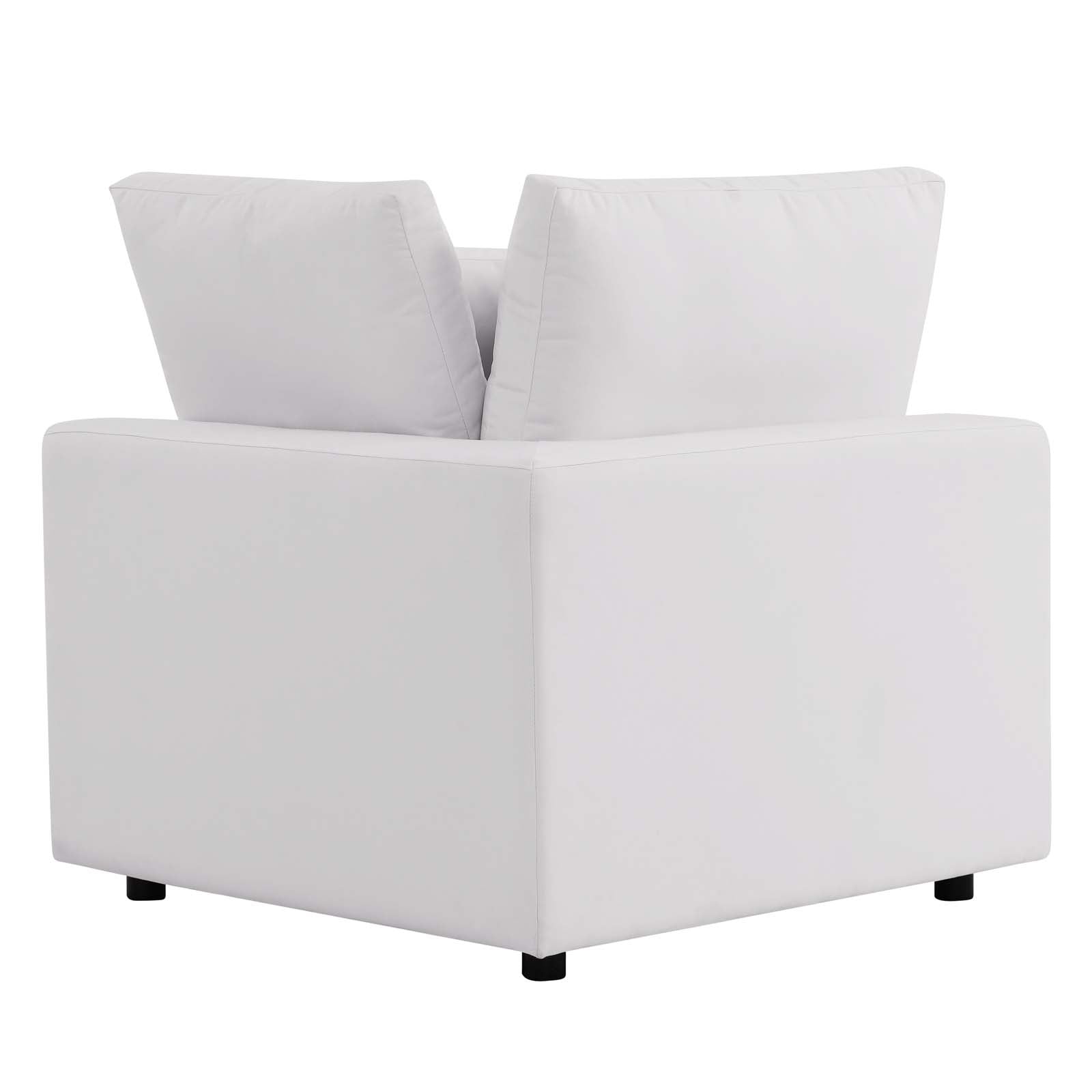 Modway Outdoor Sofas - Commix Overstuffed Outdoor Patio Sofa White
