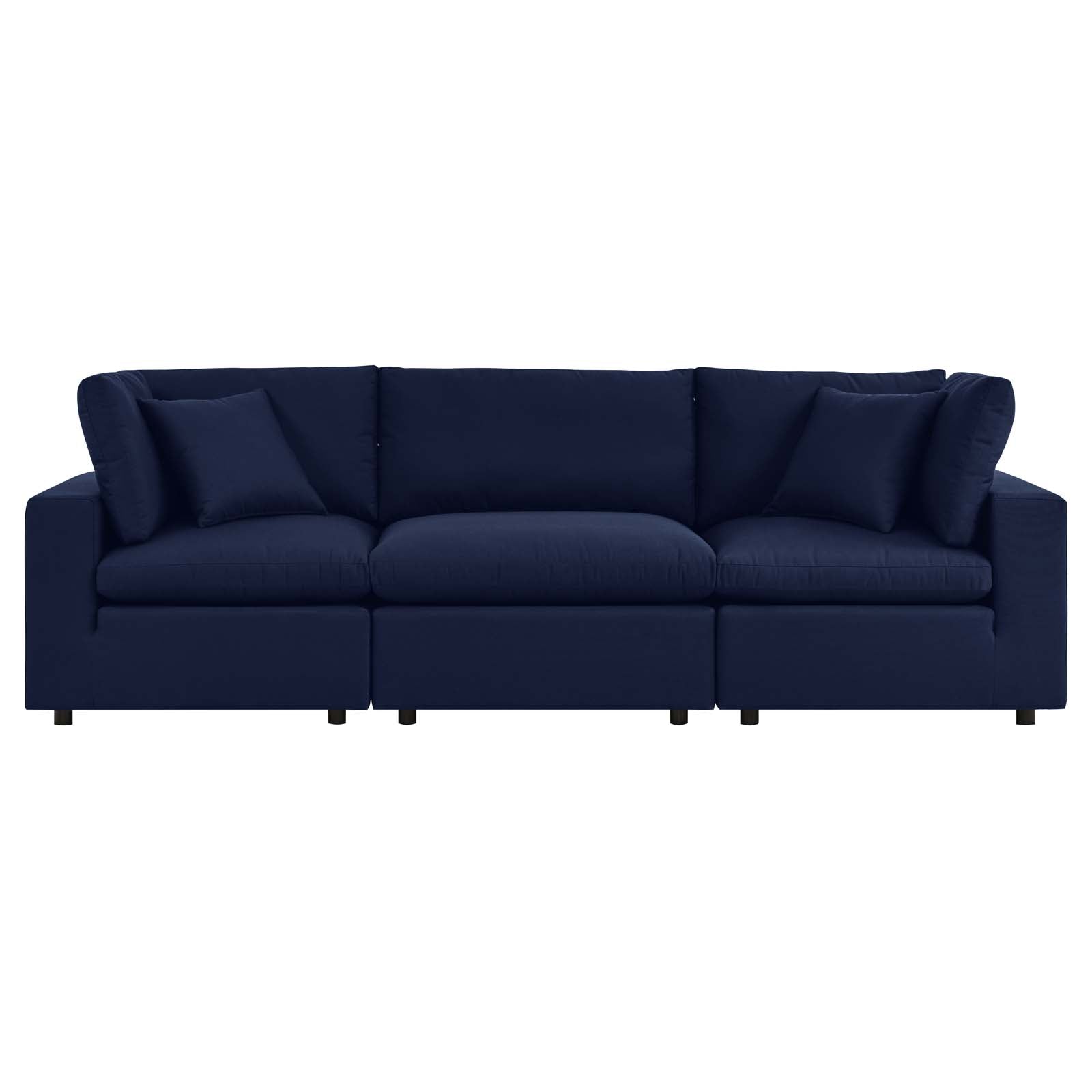 Modway Outdoor Sofas - Commix Sunbrella Outdoor Patio Sofa Navy