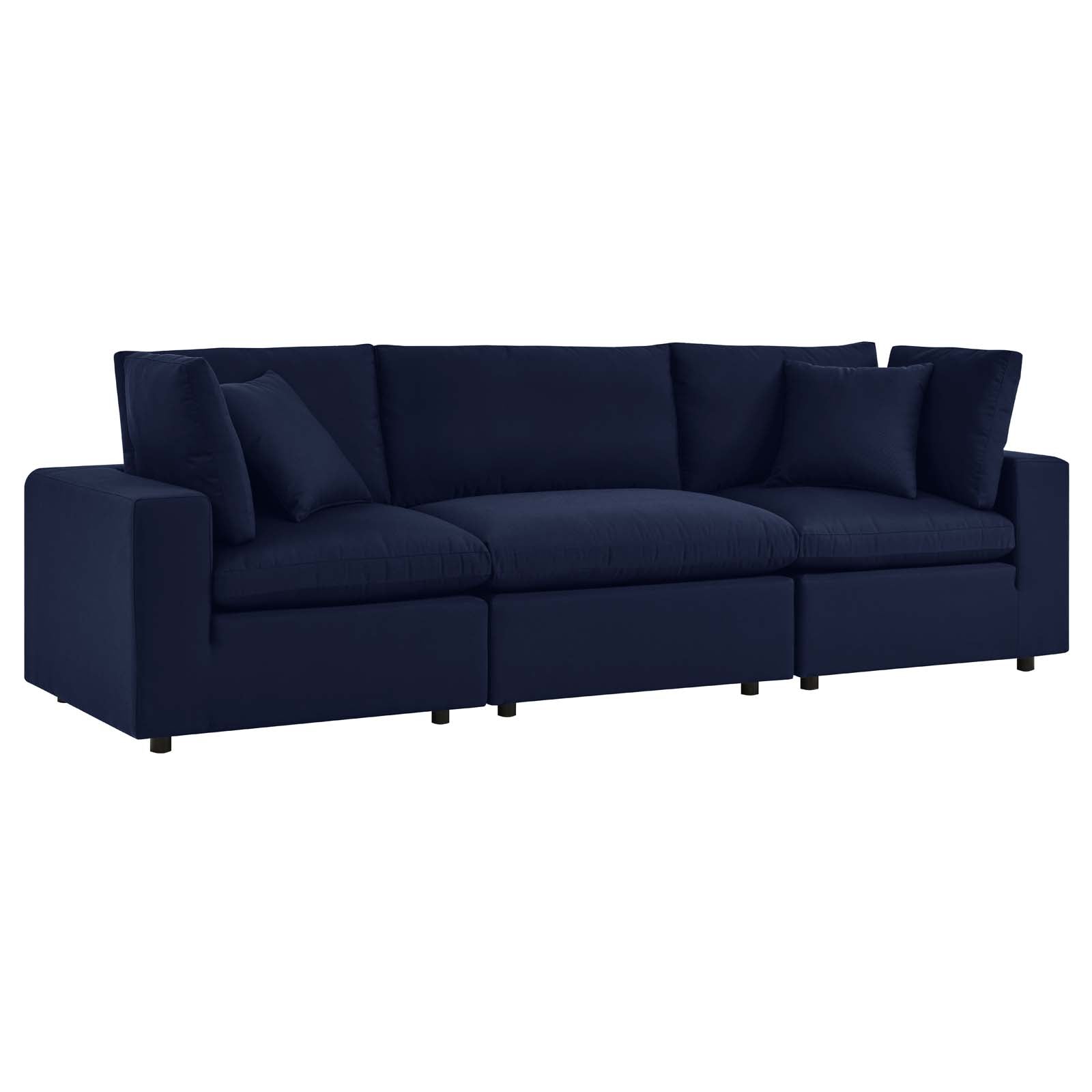 Modway Outdoor Sofas - Commix Sunbrella Outdoor Patio Sofa Navy