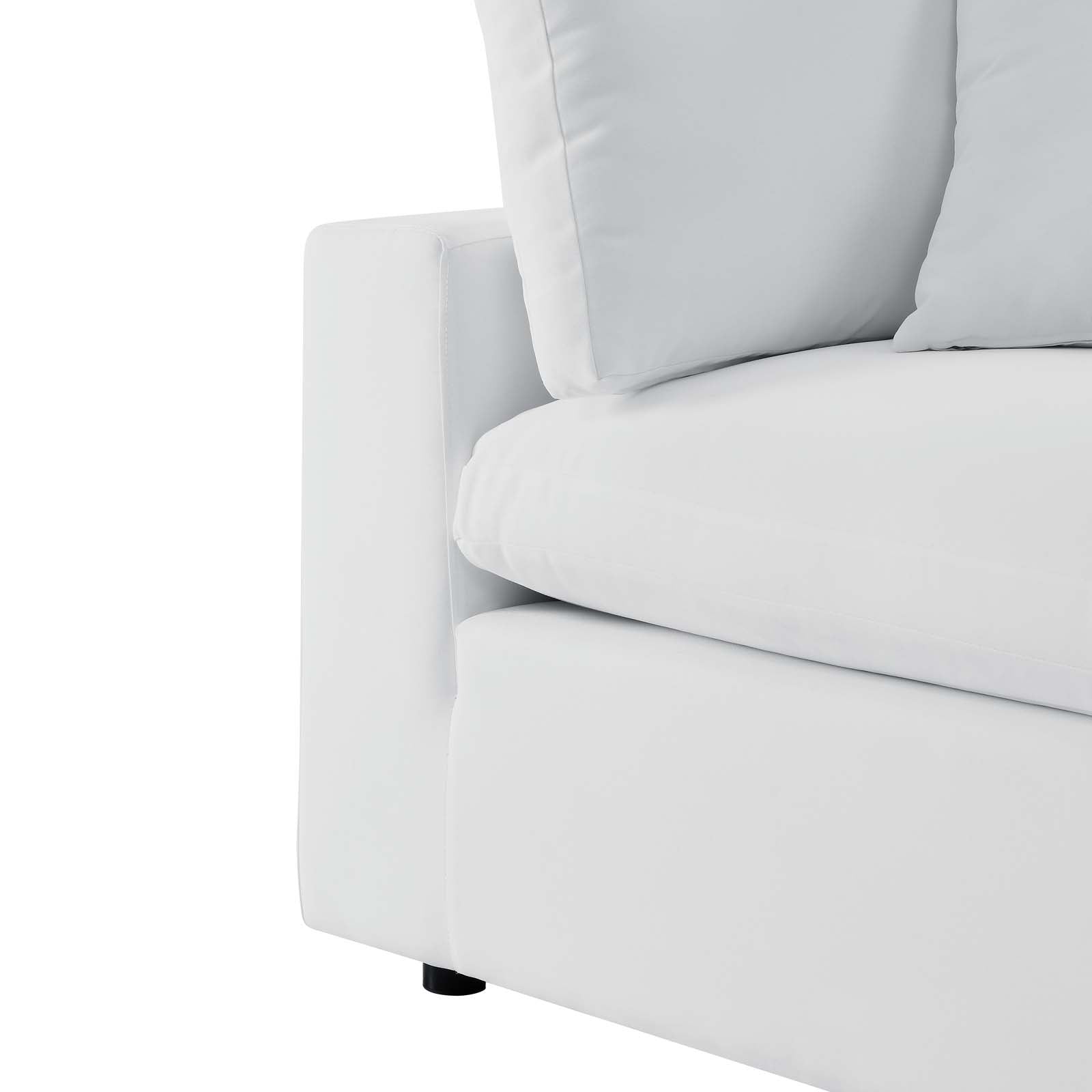 Modway Outdoor Sofas - Commix 4-Piece Sunbrella Outdoor Patio Sectional Sofa White