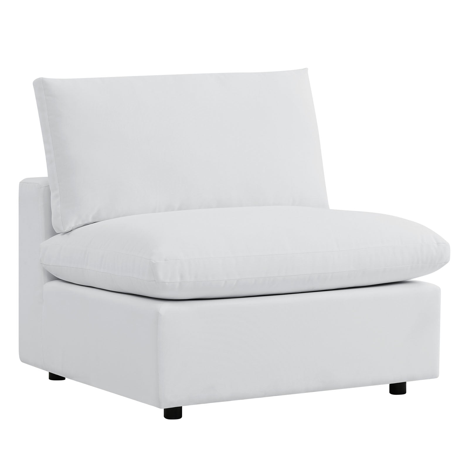 Modway Outdoor Sofas - Commix 6-Piece Sunbrella Outdoor Patio Sectional Sofa White