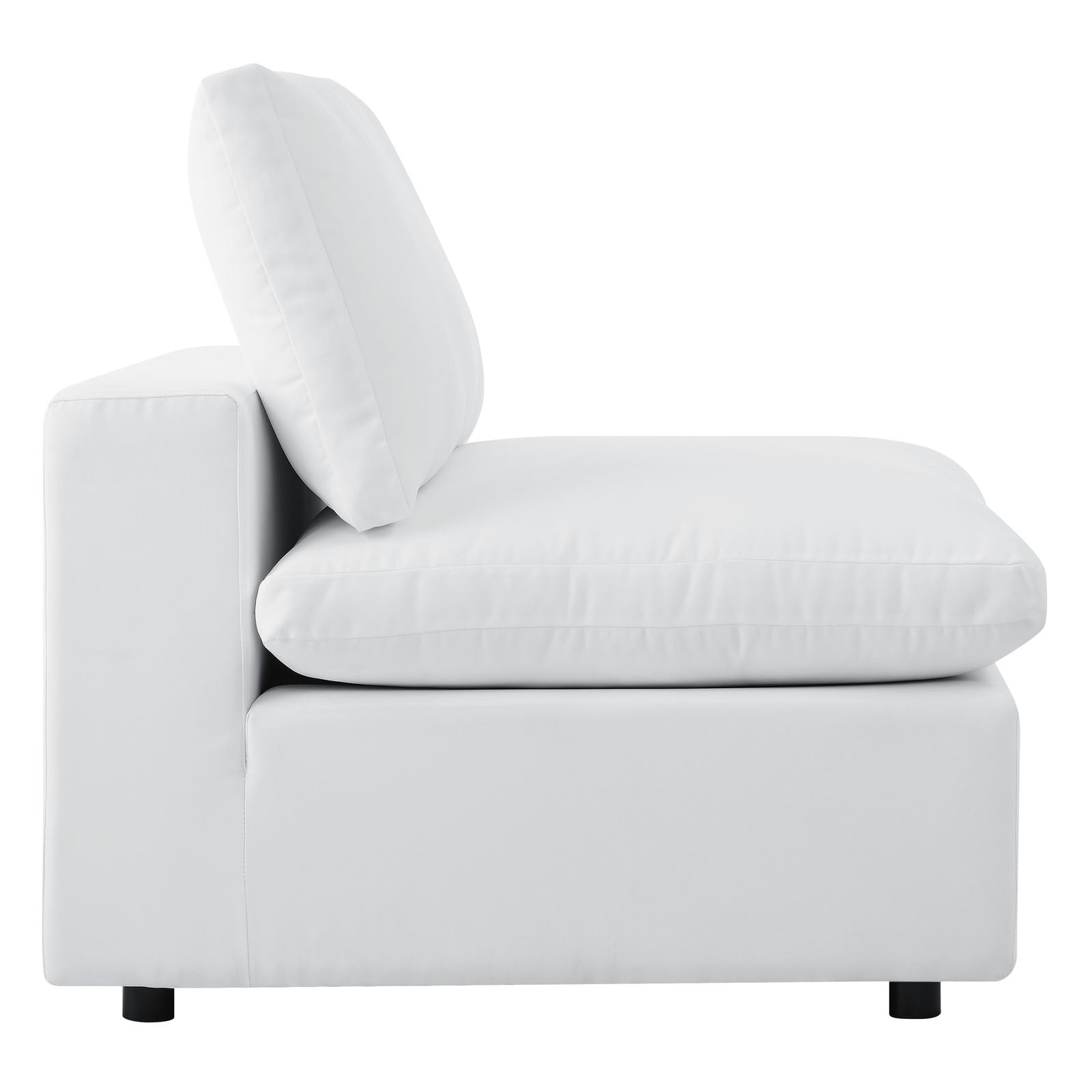 Modway Outdoor Sofas - Commix 6-Piece Sunbrella Outdoor Patio Sectional Sofa White