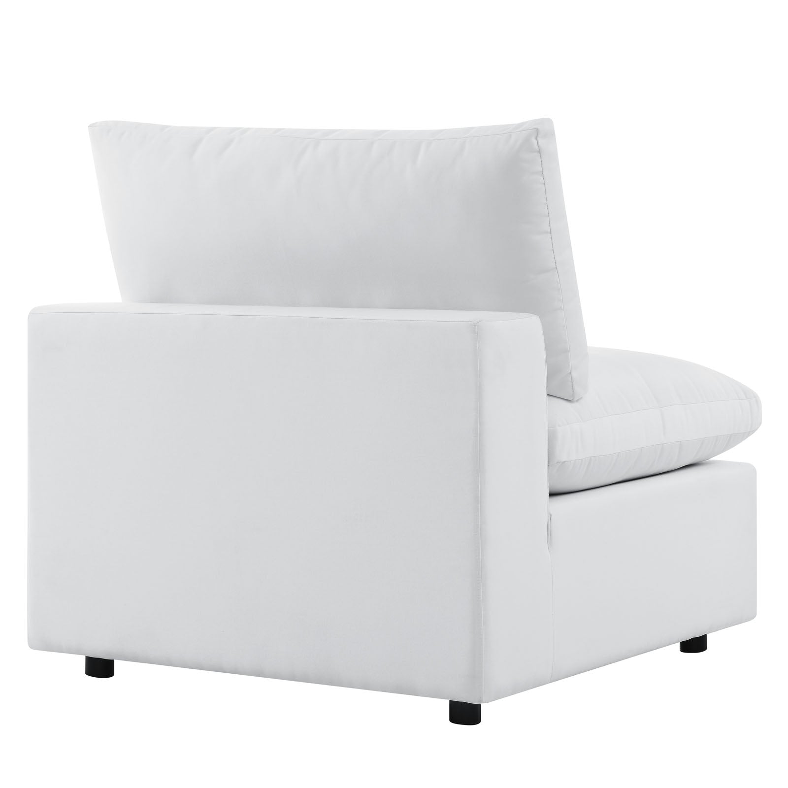 Modway Outdoor Sofas - Commix 6-Piece Sunbrella Outdoor Patio Sectional Sofa White