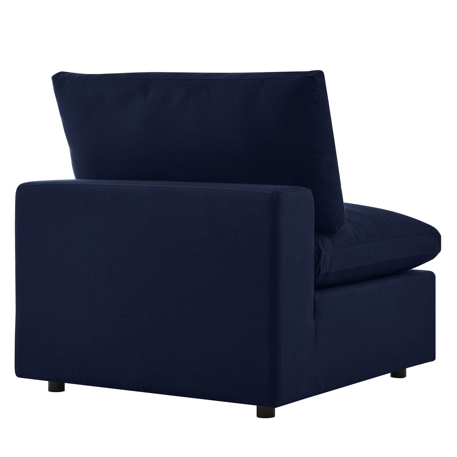 Modway Outdoor Sofas - Commix 108" 5-Piece Sunbrella Outdoor Patio Sectional Sofa Navy