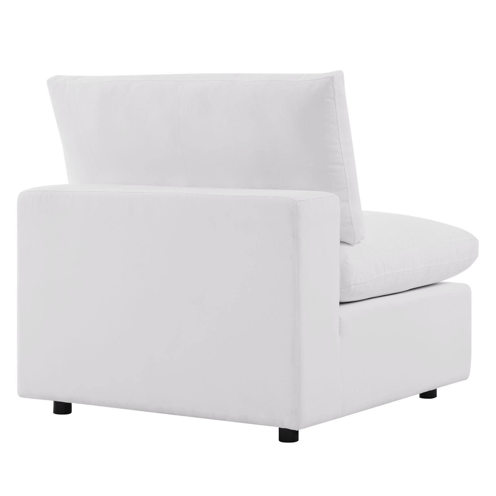Modway Outdoor Sofas - Commix 5-Piece Outdoor Patio Sectional Sofa White