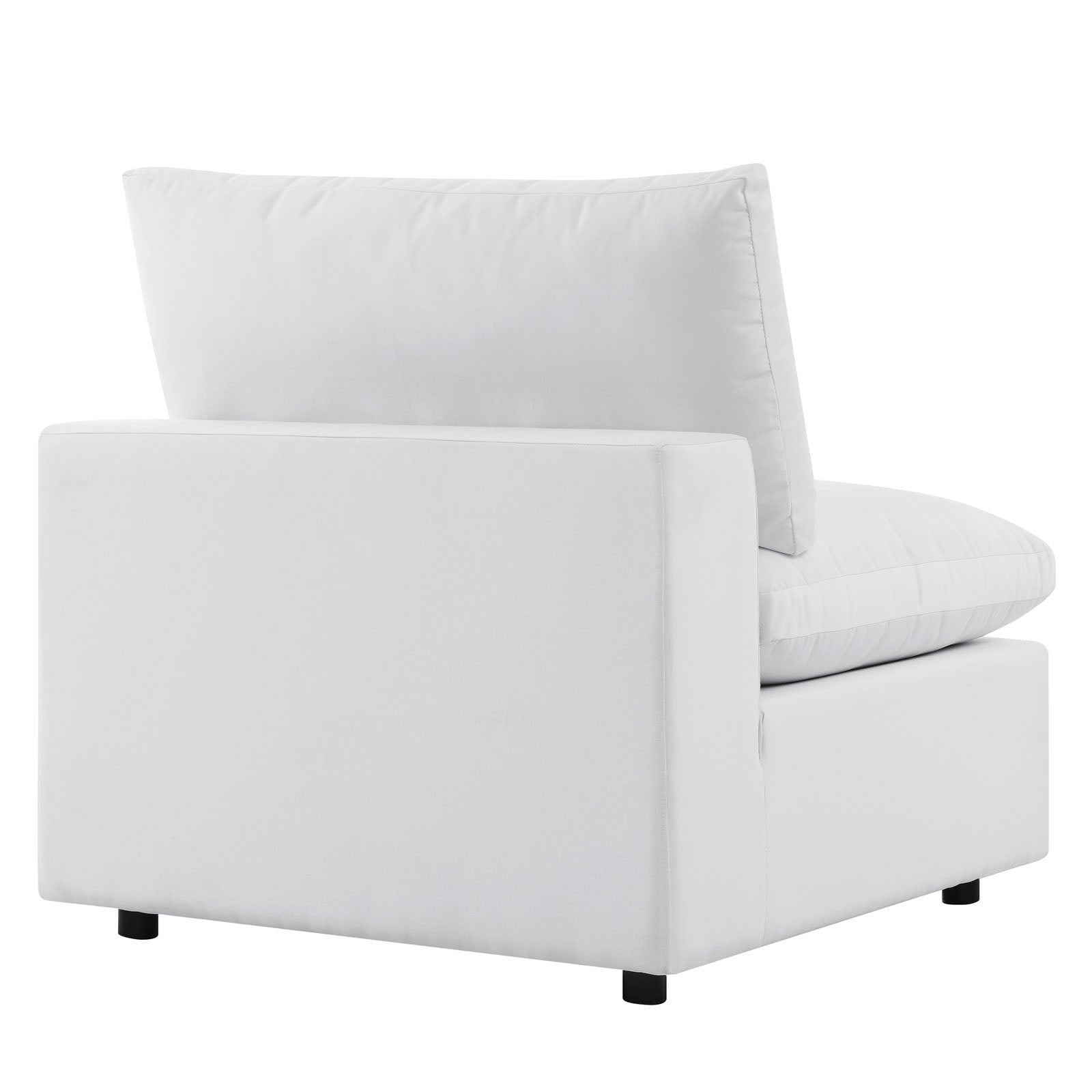 Modway Outdoor Sofas - Commix 5-Piece Sunbrella Outdoor Patio Sectional Sofa White