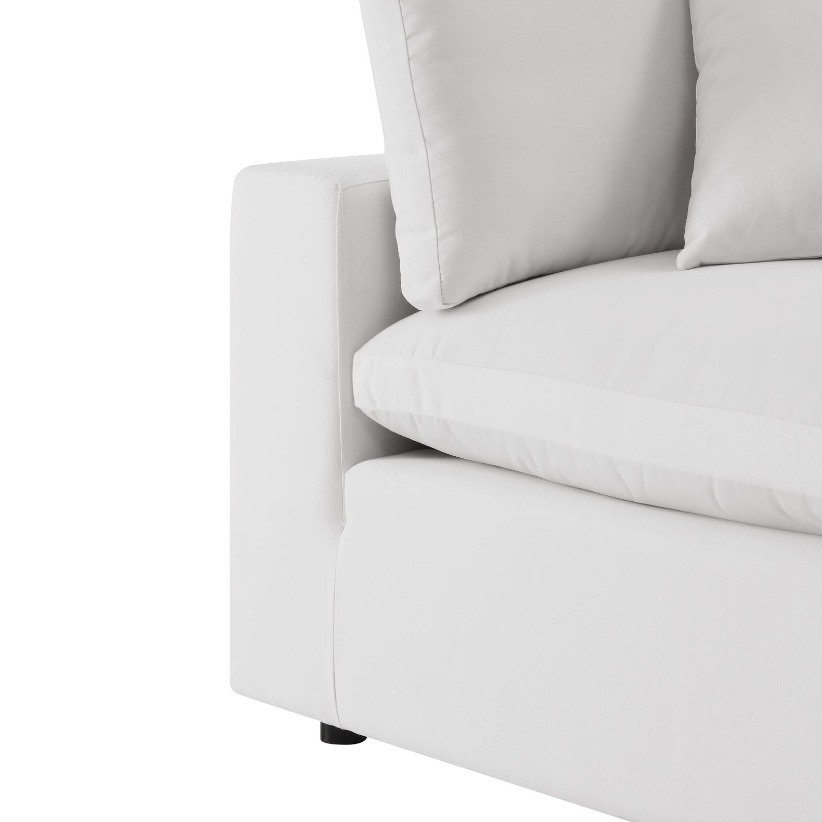 Modway Outdoor Sofas - Commix 7-Piece Outdoor Patio Sectional Sofa White
