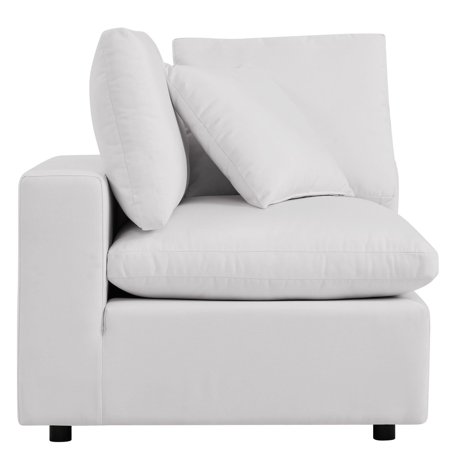 Modway Outdoor Sofas - Commix 7-Piece Outdoor Patio Sectional Sofa White