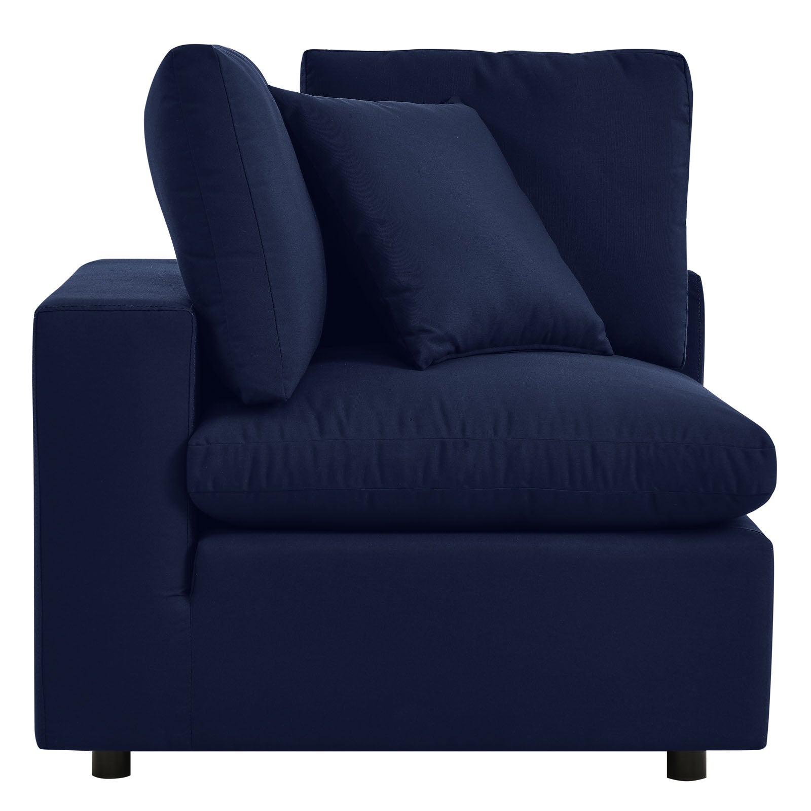Modway Outdoor Conversation Sets - Commix 7-Piece Sunbrella Outdoor Patio Sectional Sofa Navy