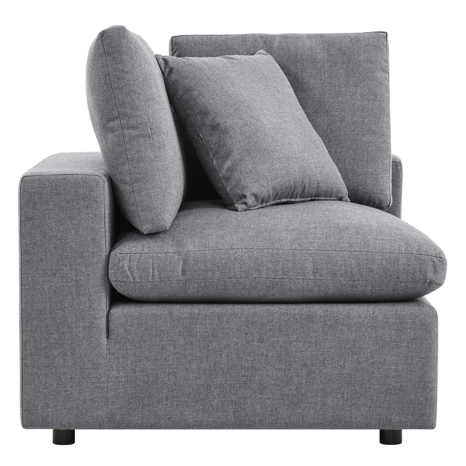 Modway Outdoor Sofas - Commix 7-Piece Sunbrella Outdoor Patio Sectional Sofa Gray