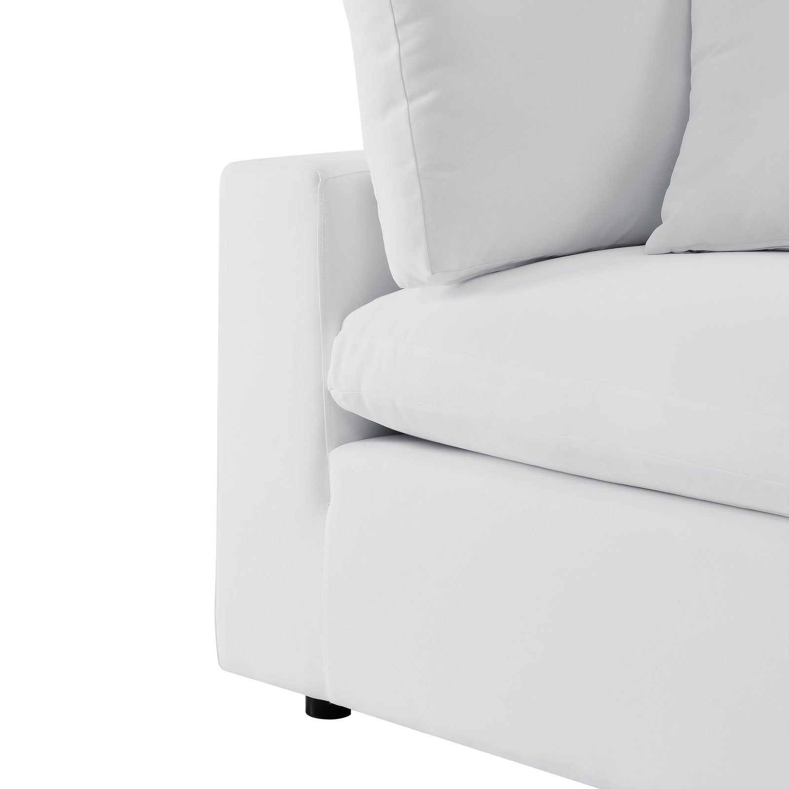 Modway Outdoor Sofas - Commix 7-Piece Sunbrella Outdoor Patio Sectional Sofa White