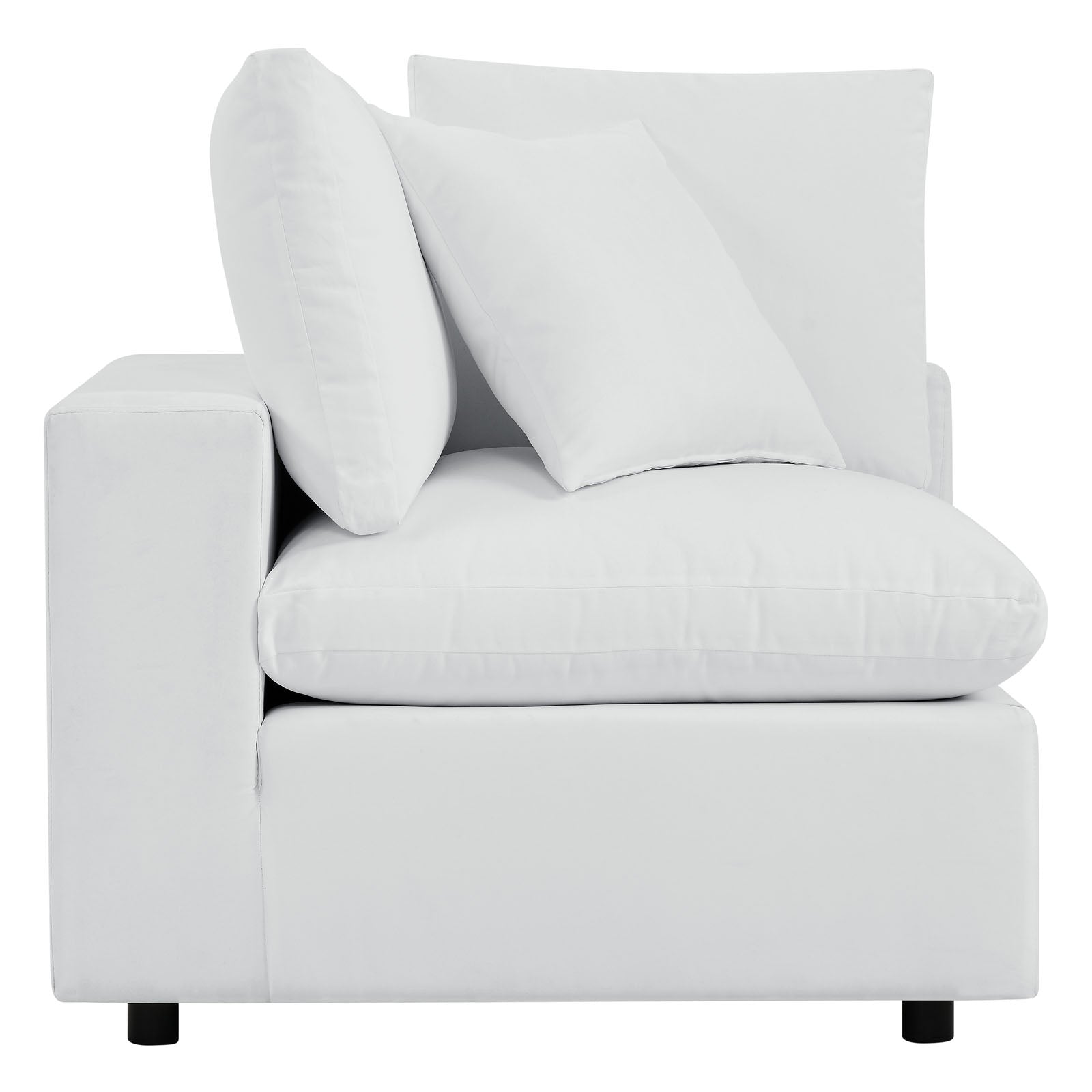 Modway Outdoor Sofas - Commix 7-Piece Sunbrella Outdoor Patio Sectional Sofa White
