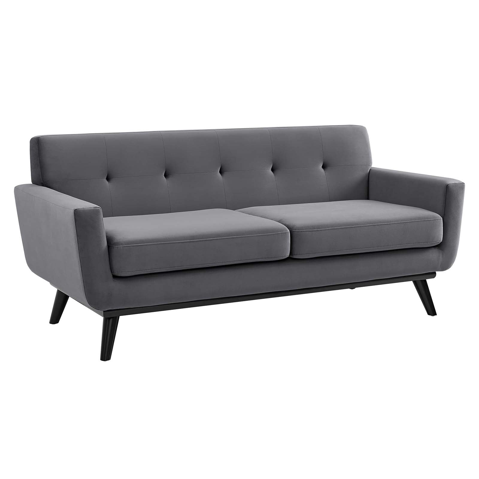 Modway Loveseats - Engage Performance Velvet Loveseat Gray