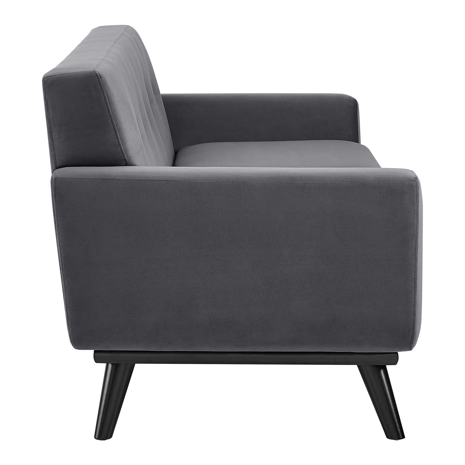 Modway Loveseats - Engage Performance Velvet Loveseat Gray